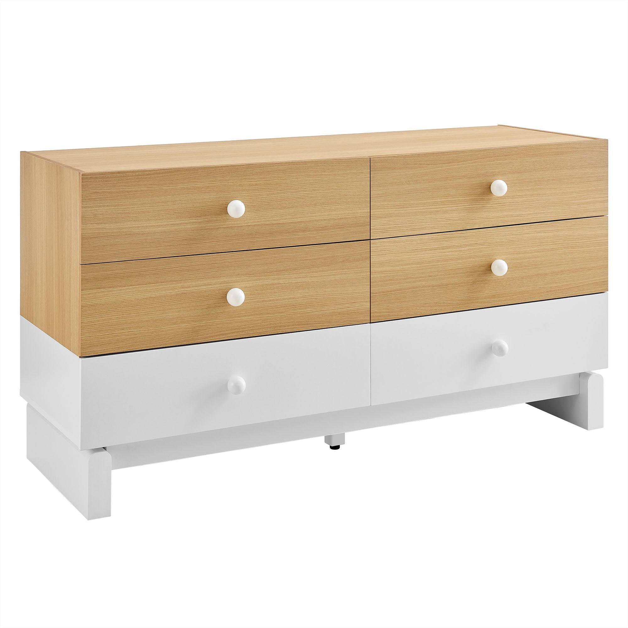 Nolia 6-Drawer Color Block Dresser