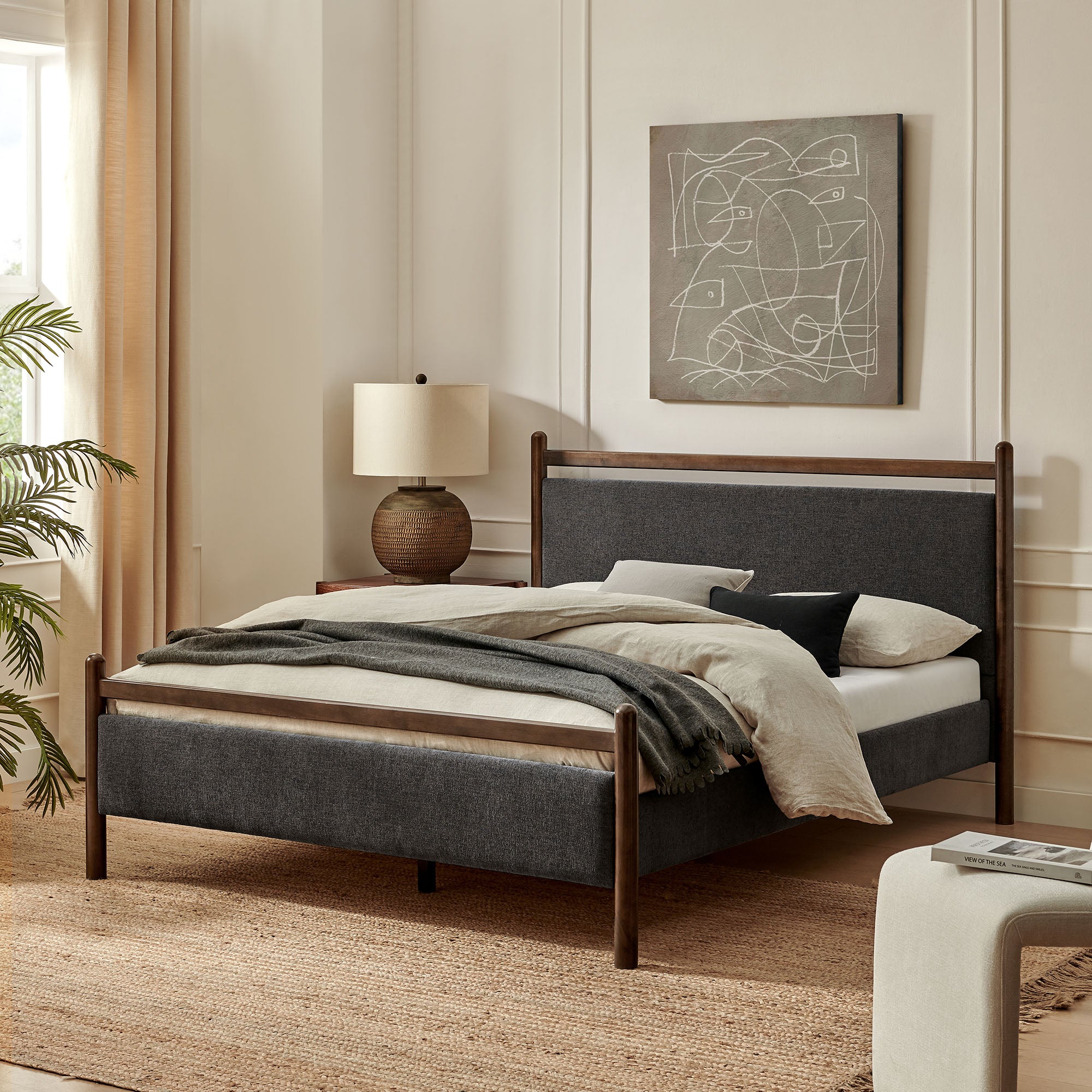 Ginny Size Platform Bed Frame