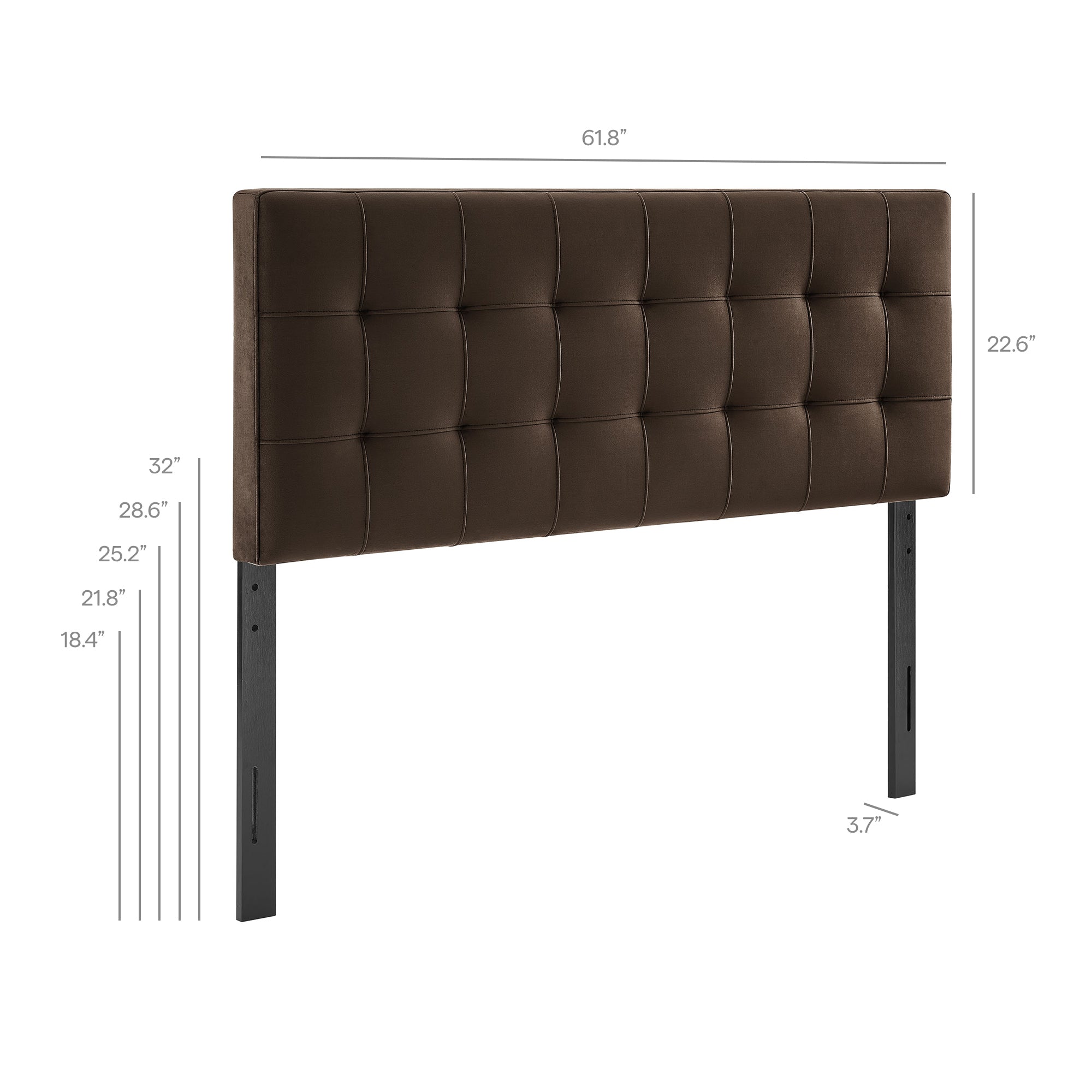 Lily Stain-Resistant Performance Velvet Size Headboard