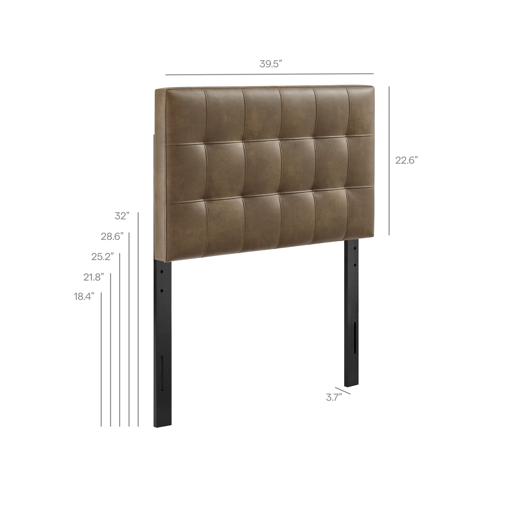 Lily Vegan Leather Size Headboard