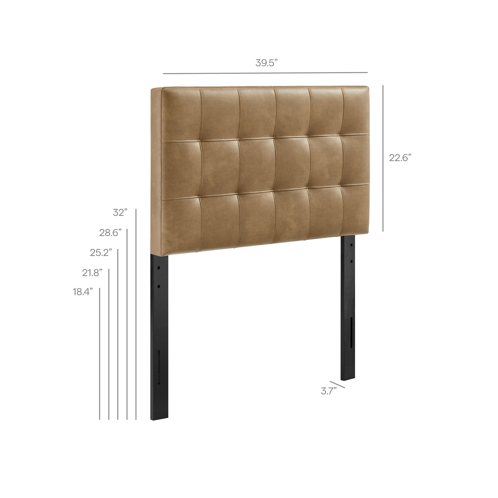 Lily Vegan Leather Size Headboard