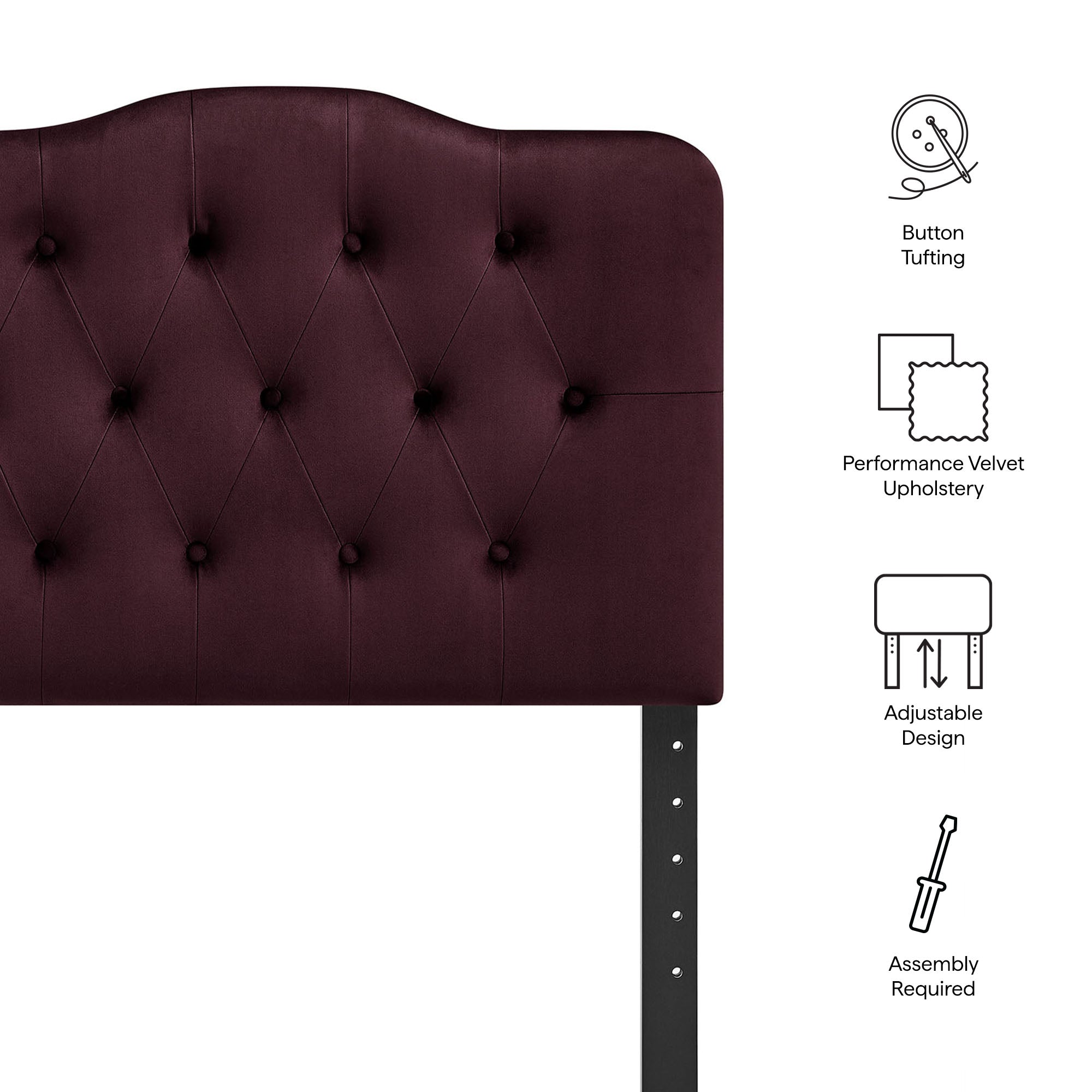 Annabel Stain-Resistant Performance Velvet Headboard
