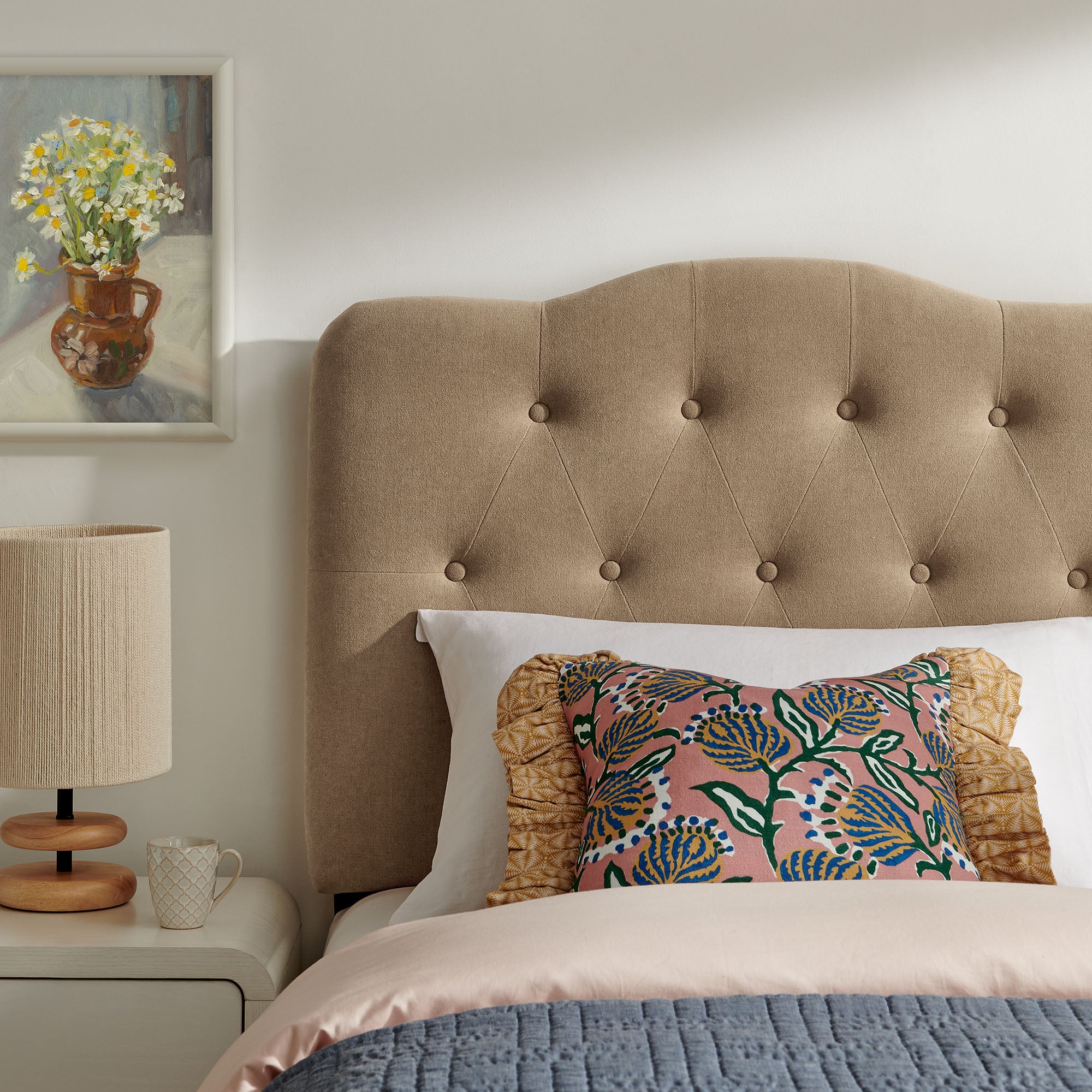 Annabel Premium Linen Blend Headboard
