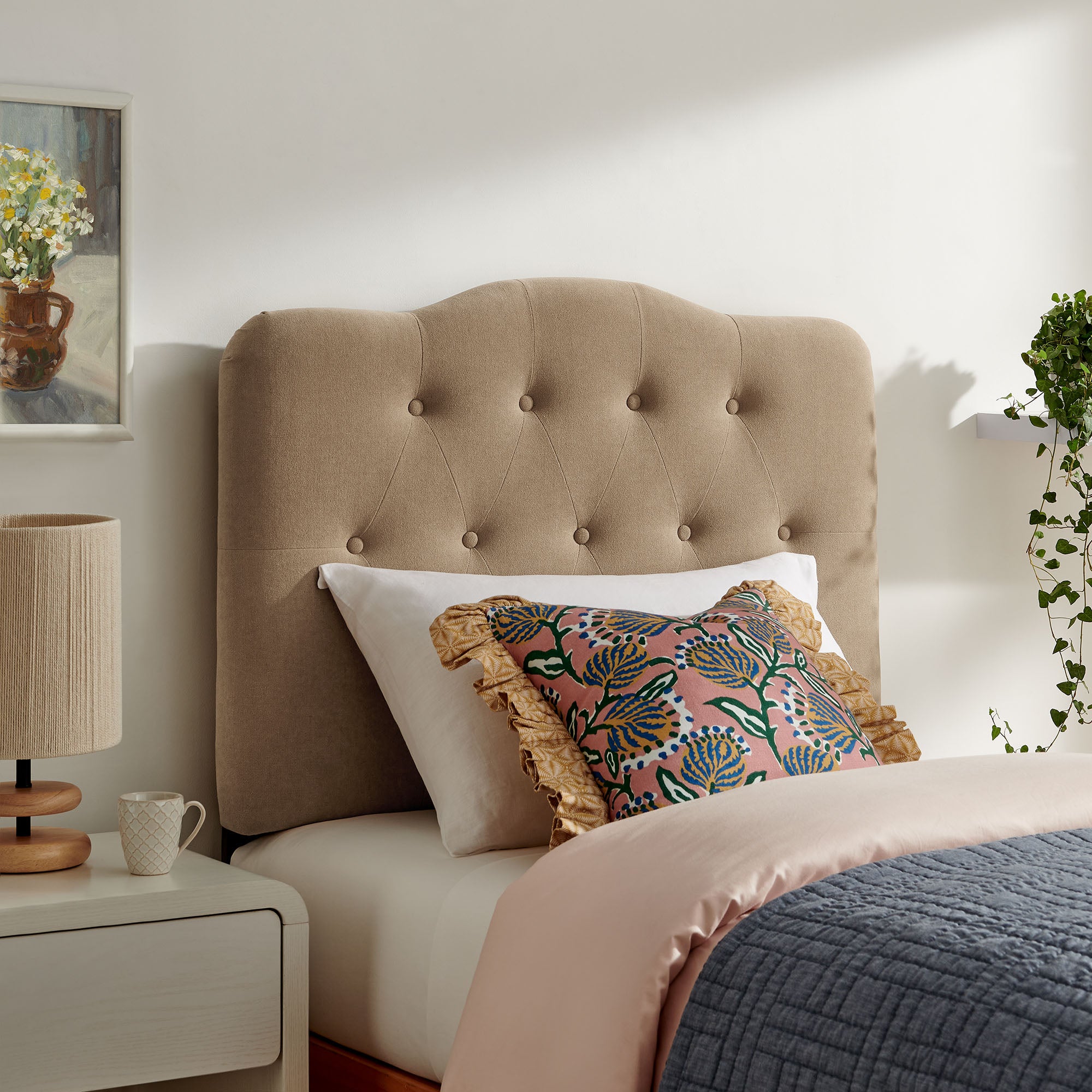 Annabel Premium Linen Blend Headboard