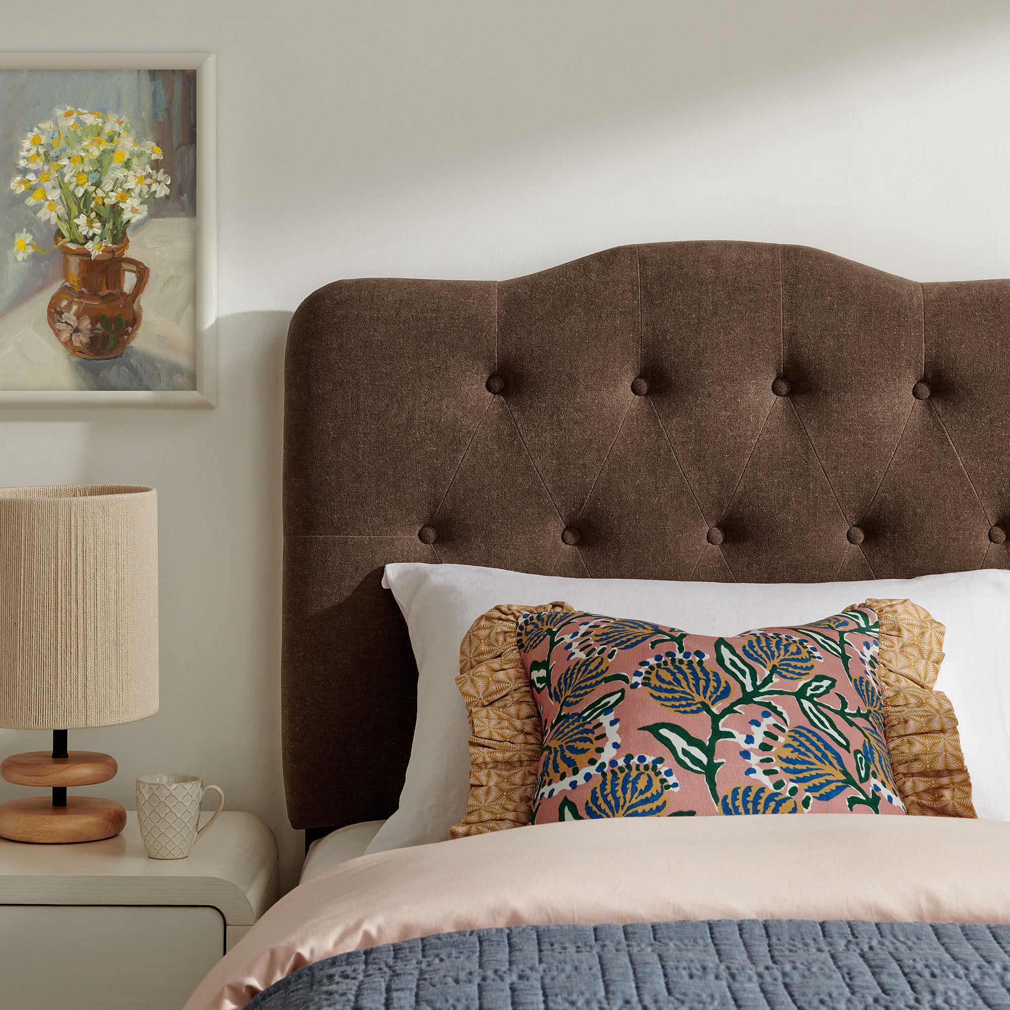 Annabel Premium Linen Blend Headboard
