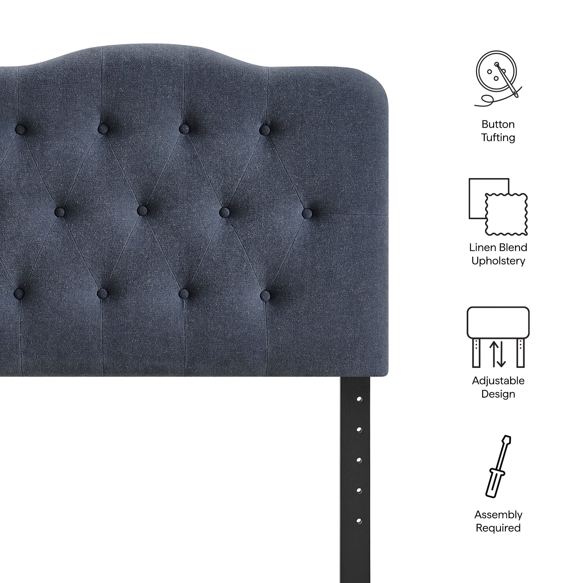 Annabel Premium Linen Blend Headboard