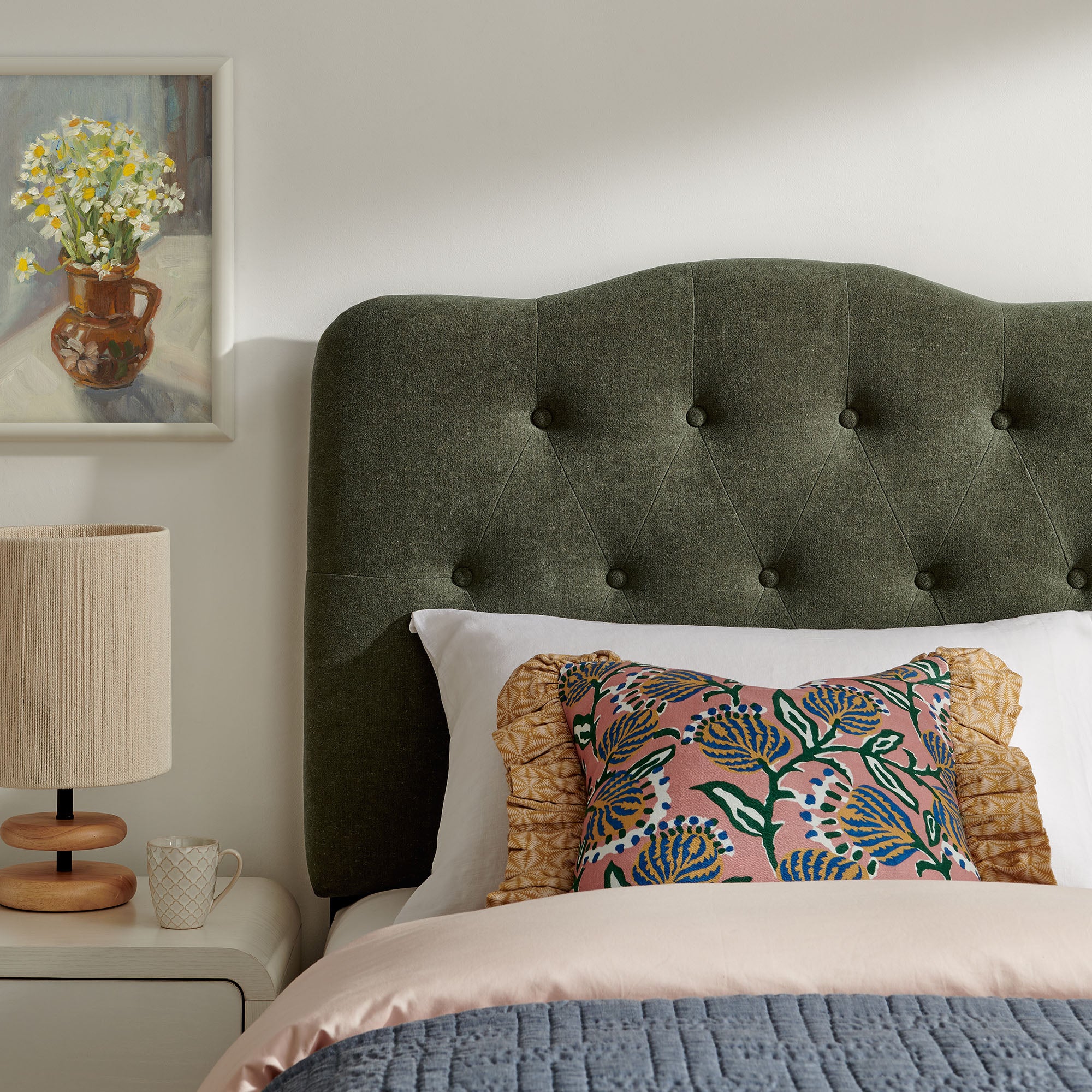 Annabel Premium Linen Blend Headboard