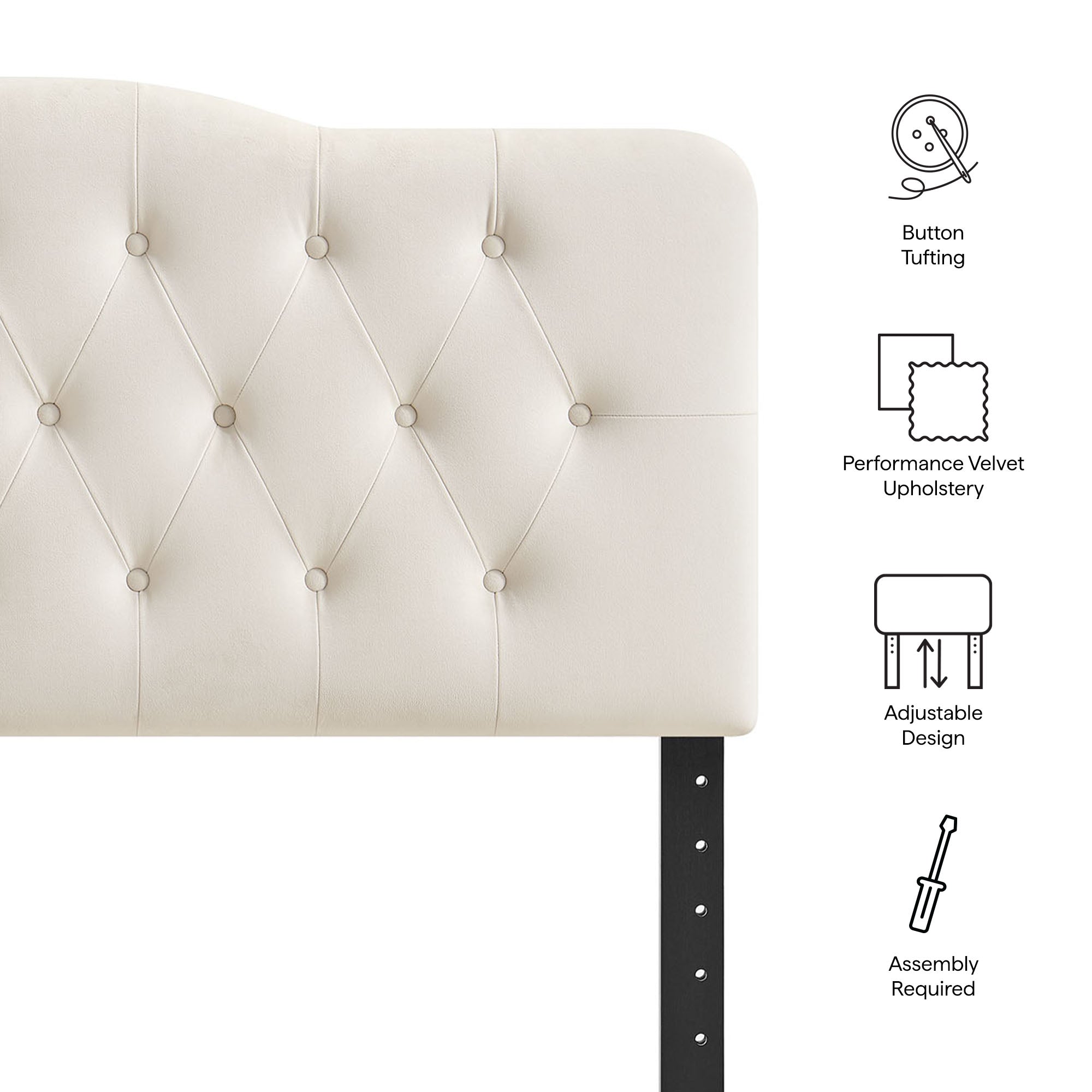 Annabel Stain-Resistant Performance Velvet Headboard
