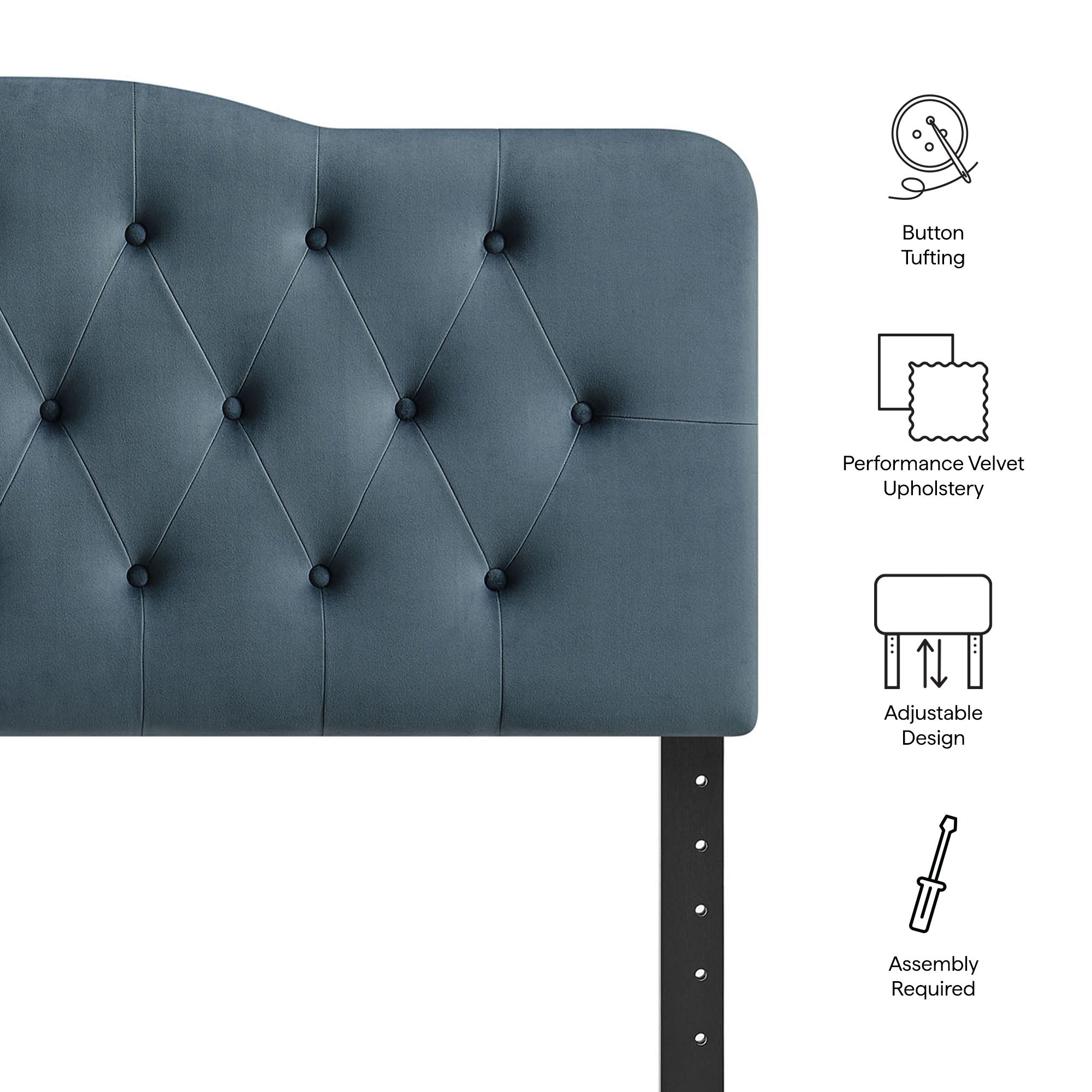 Annabel Stain-Resistant Performance Velvet Headboard