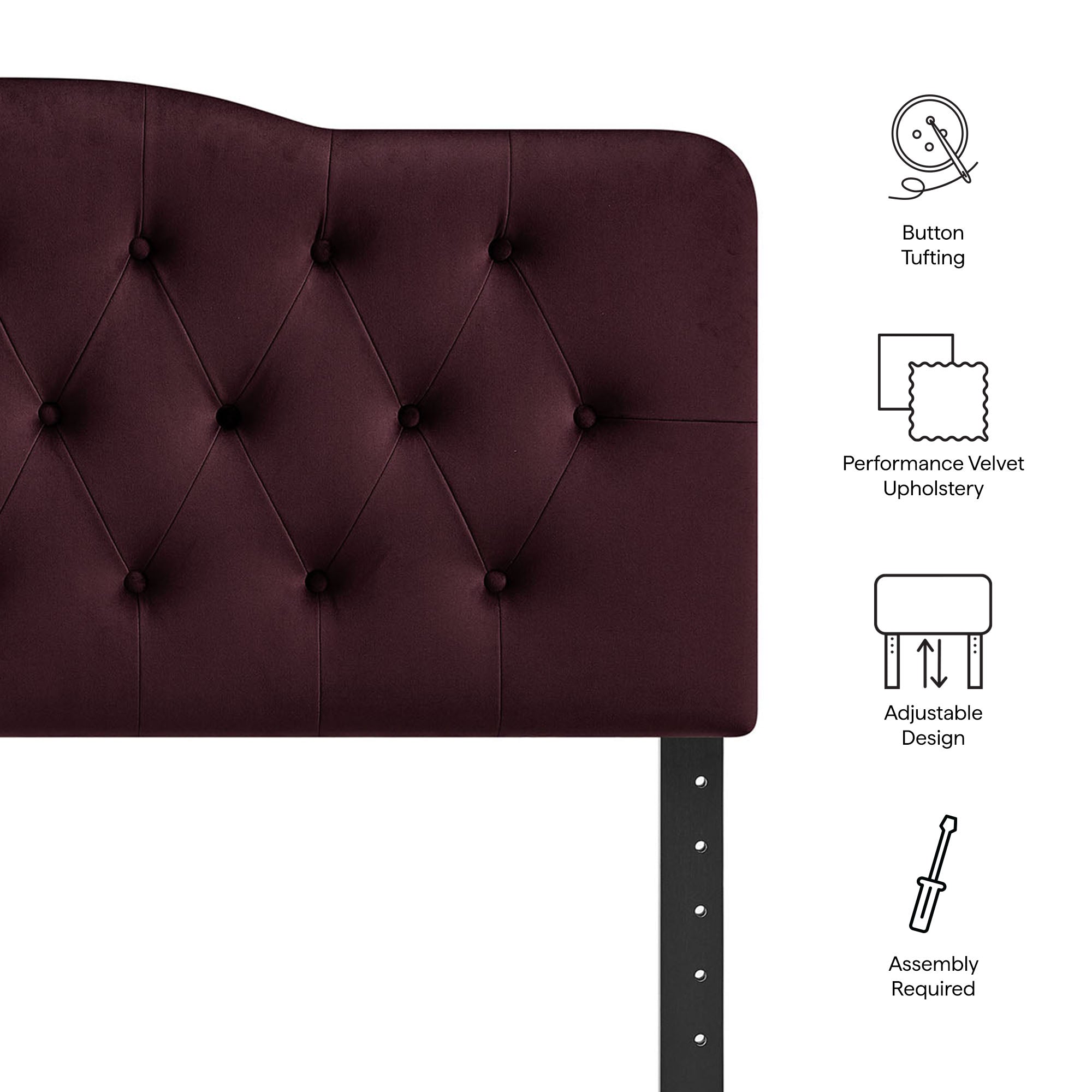 Annabel Stain-Resistant Performance Velvet Headboard
