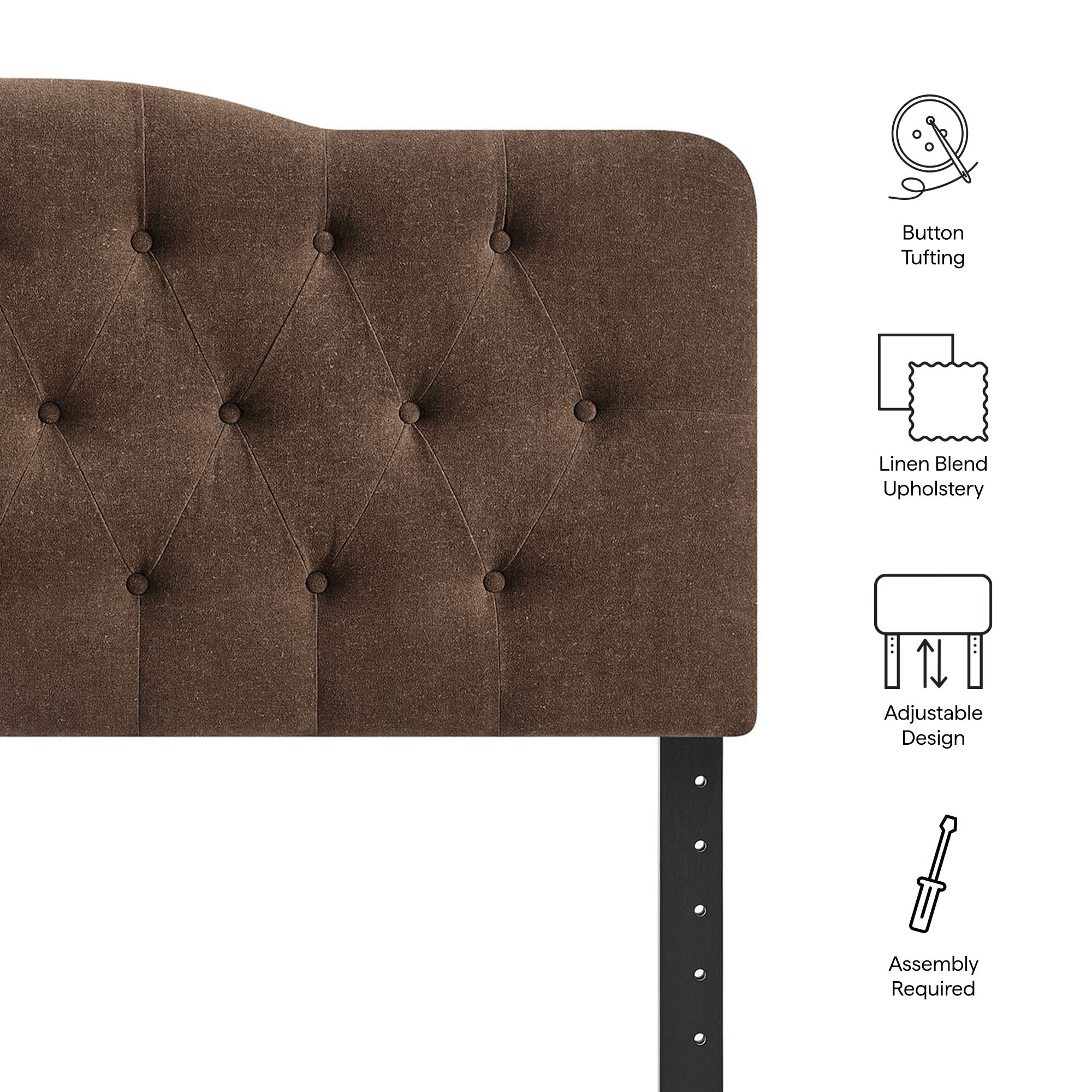 Annabel Premium Linen Blend Headboard