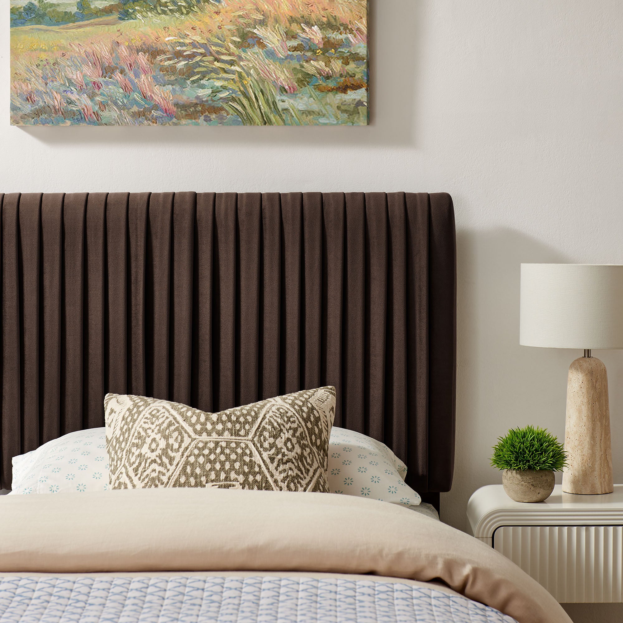 Eloise Stain-Resistant Performance Velvet Headboard