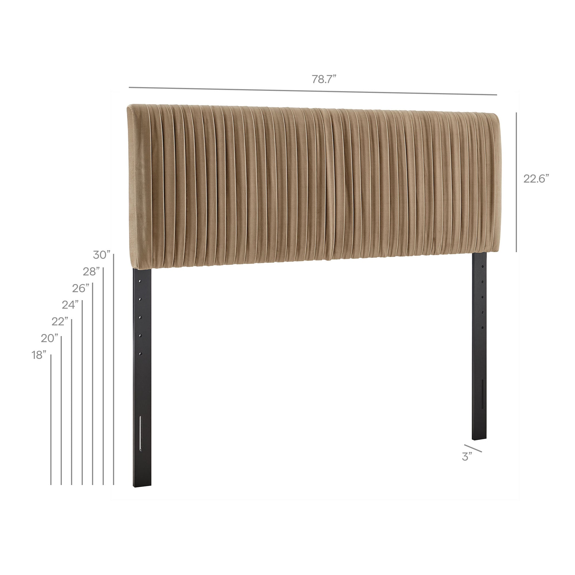 Eloise Stain-Resistant Performance Velvet Headboard