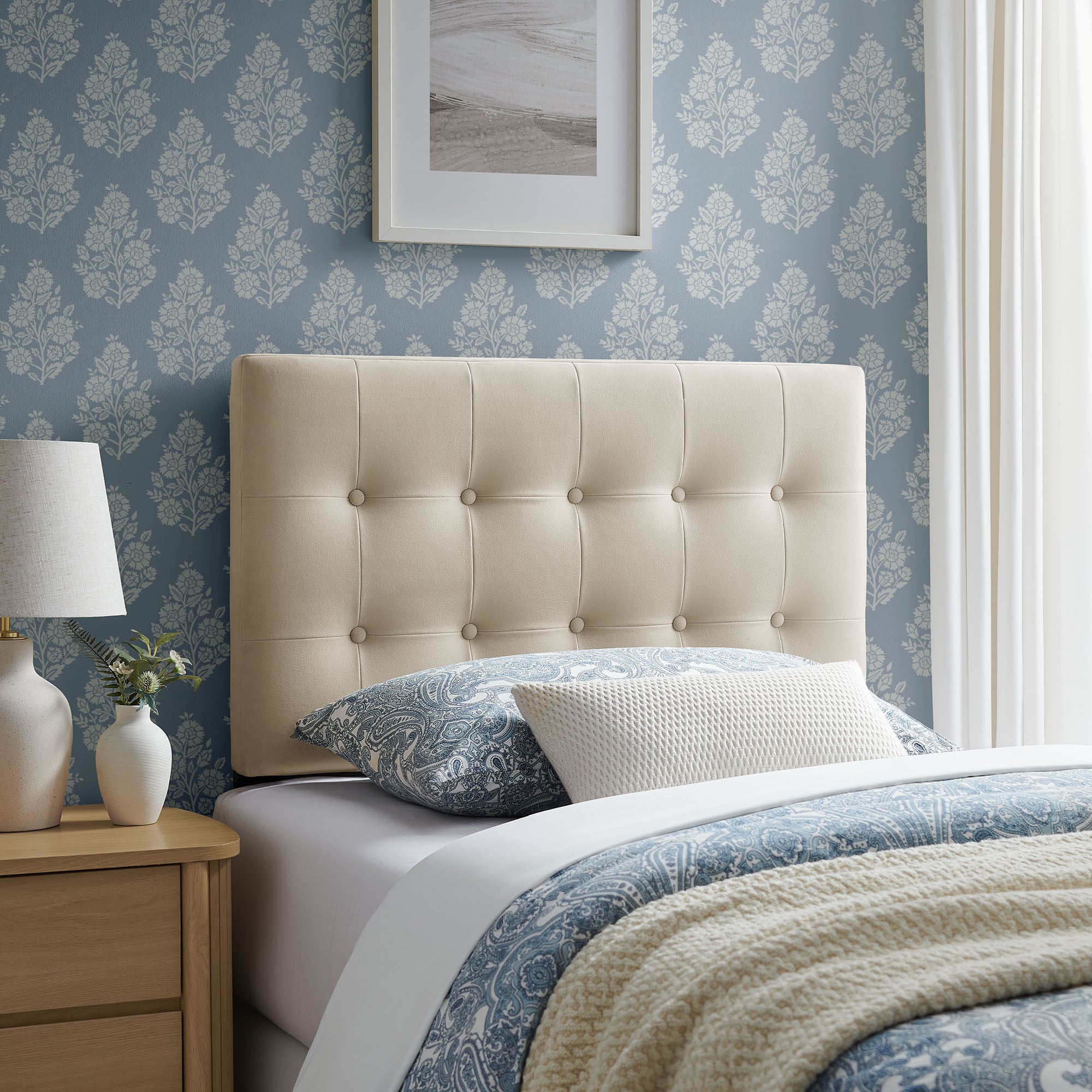 Emily Stain-Resistant Performance Velvet Headboard