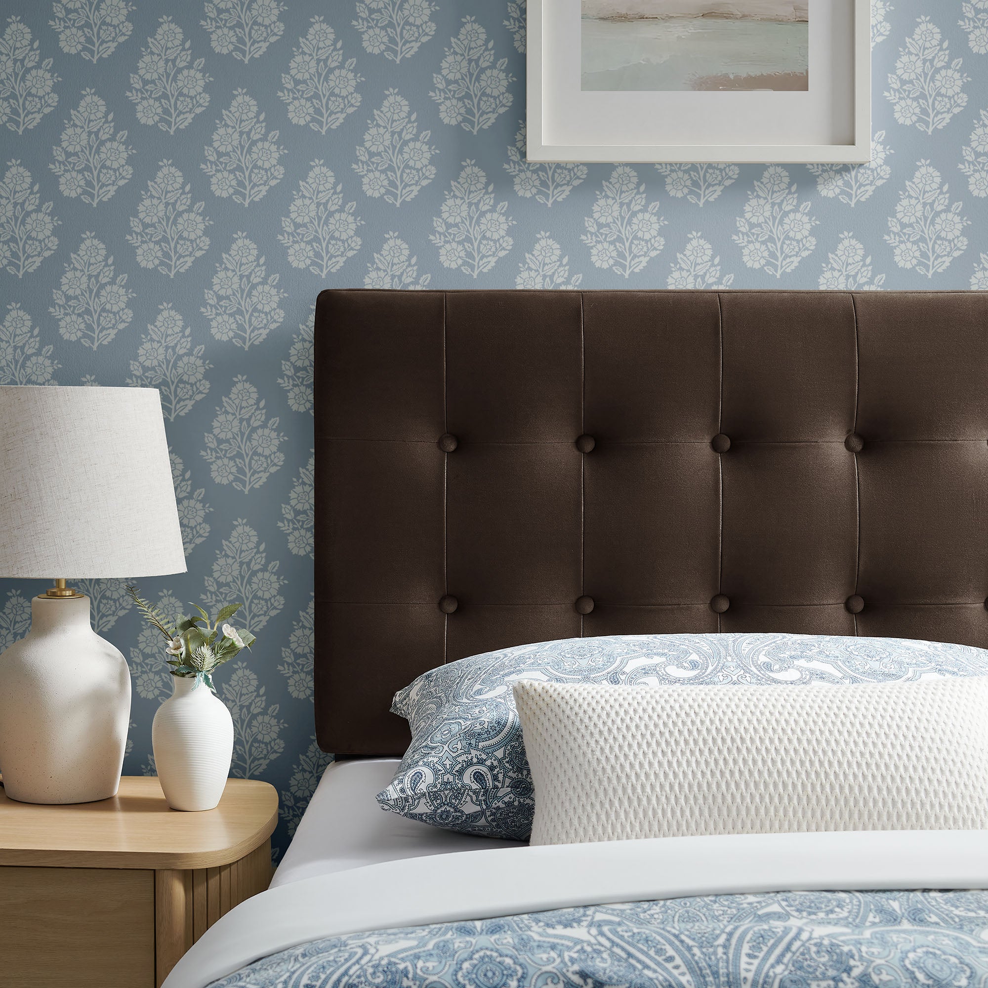 Emily Stain-Resistant Performance Velvet Headboard