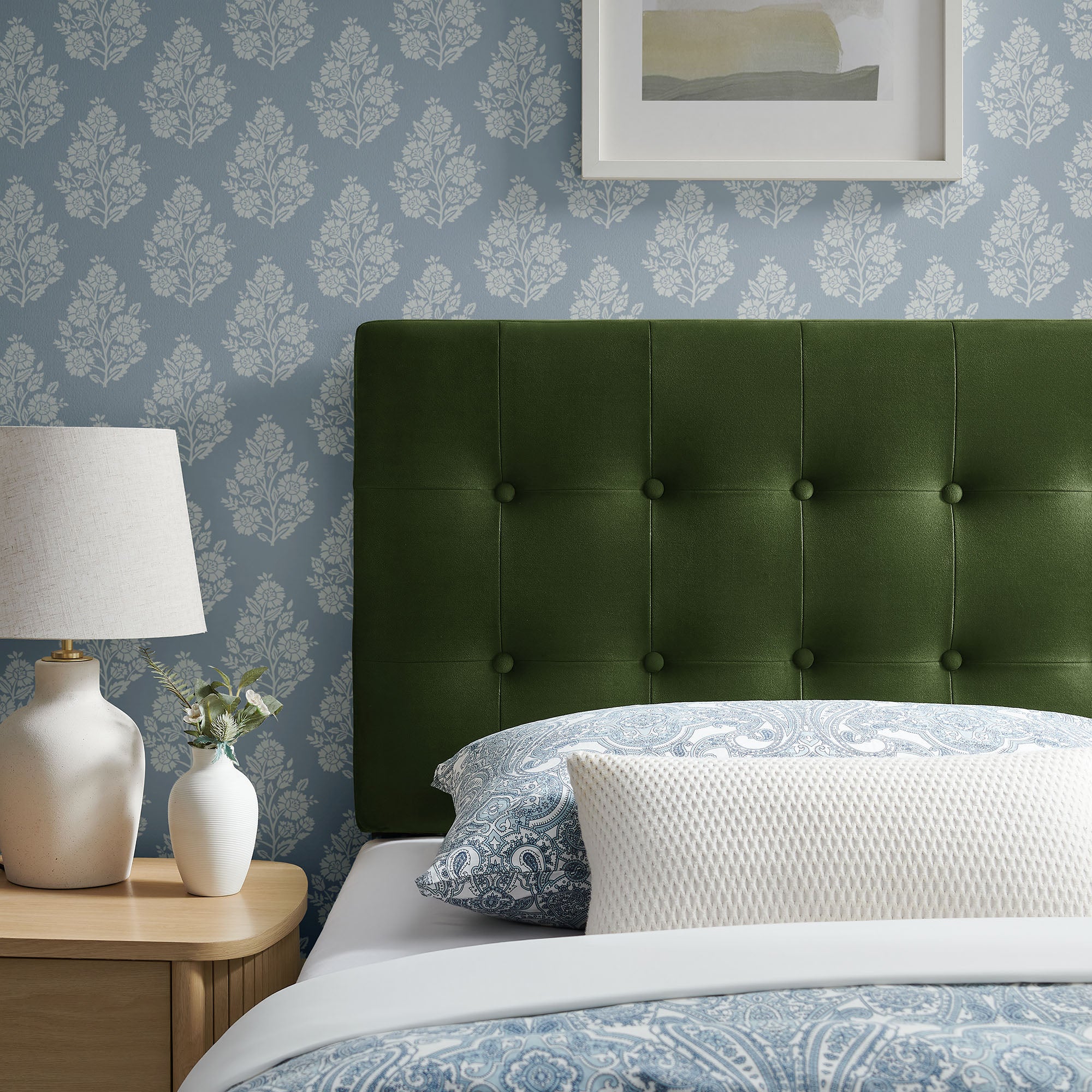 Emily Stain-Resistant Performance Velvet Headboard