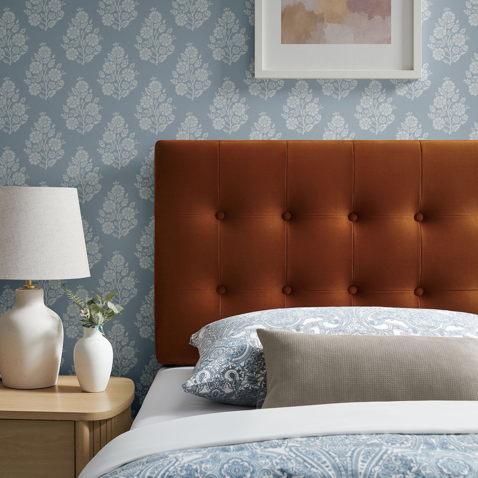 Emily Stain-Resistant Performance Velvet Headboard