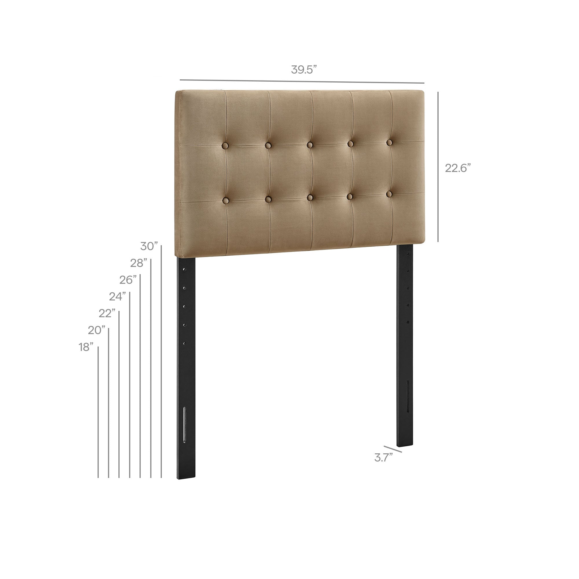 Emily Stain-Resistant Performance Velvet Headboard
