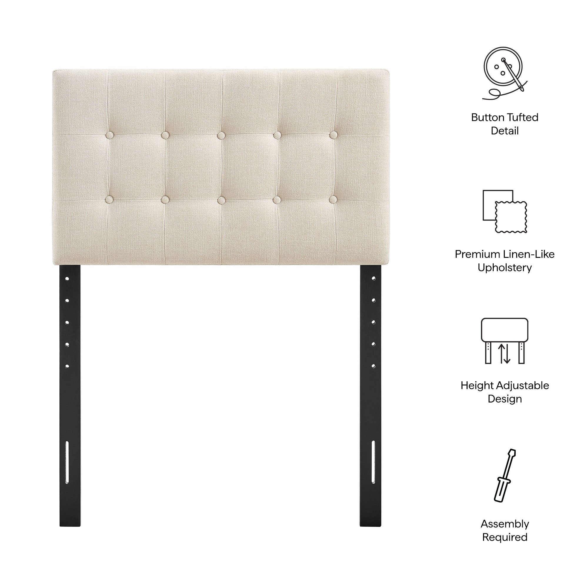 Emily Fabric Upholstered Headboard