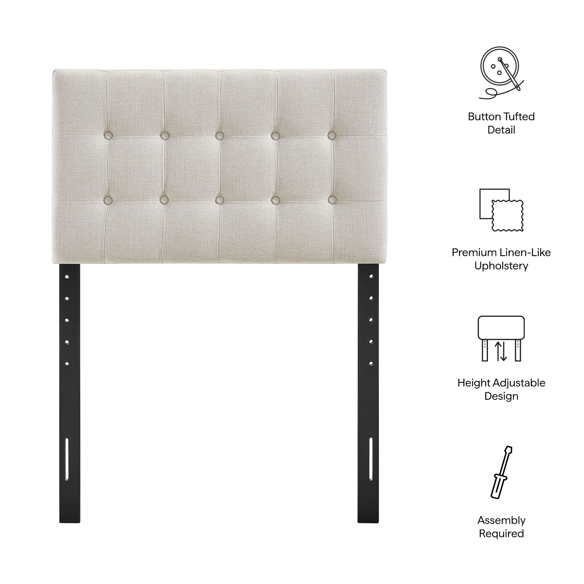 Emily Fabric Upholstered Headboard