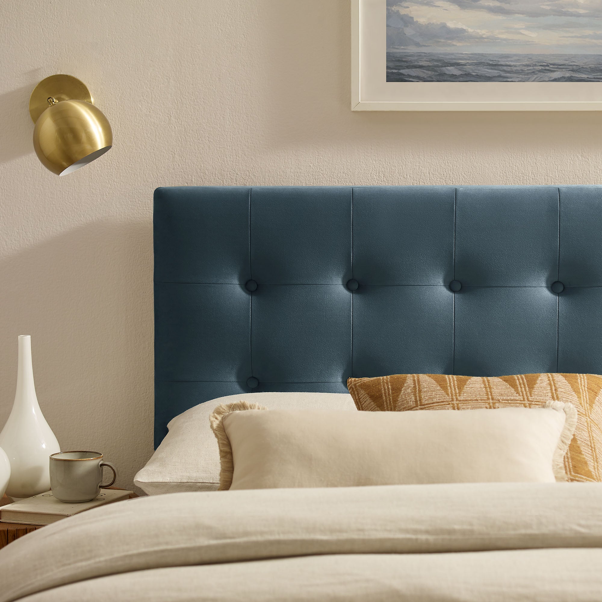 Emily Stain-Resistant Performance Velvet Headboard