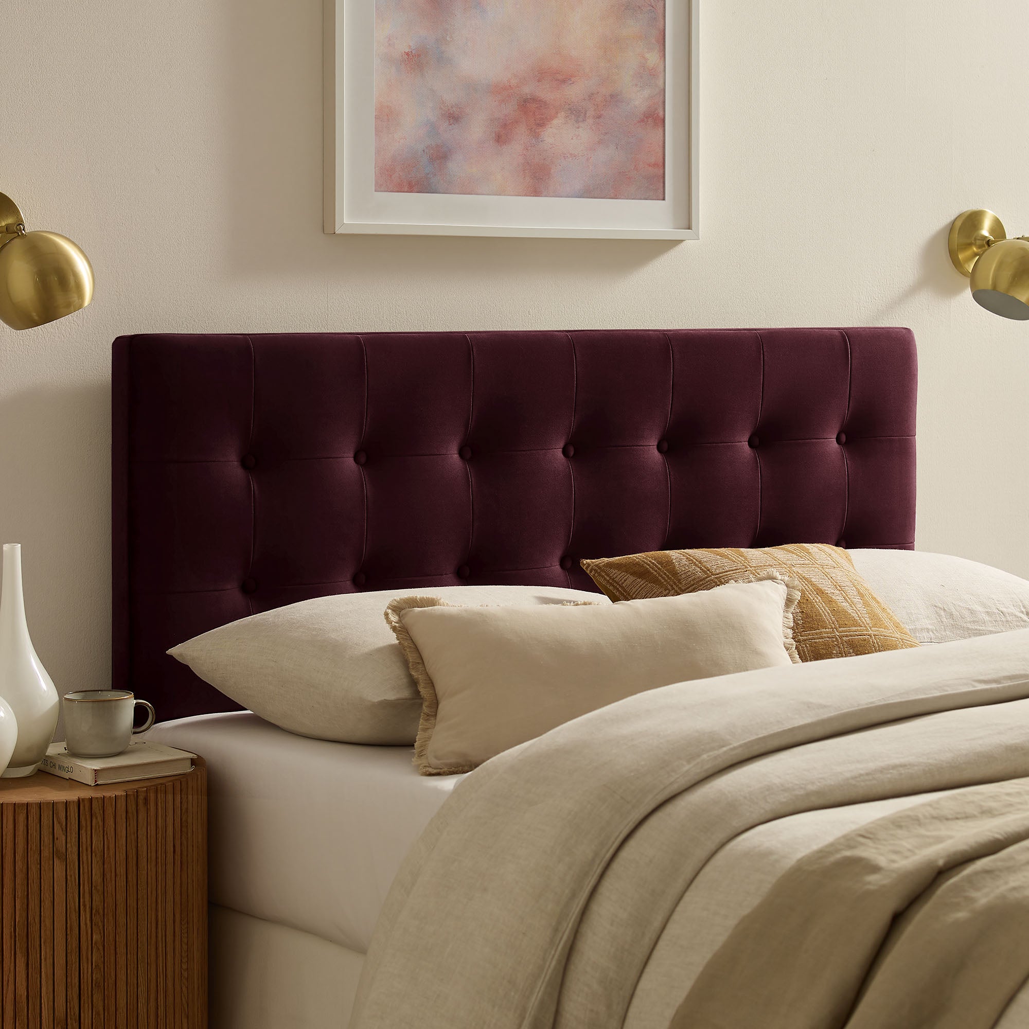 Emily Stain-Resistant Performance Velvet Headboard