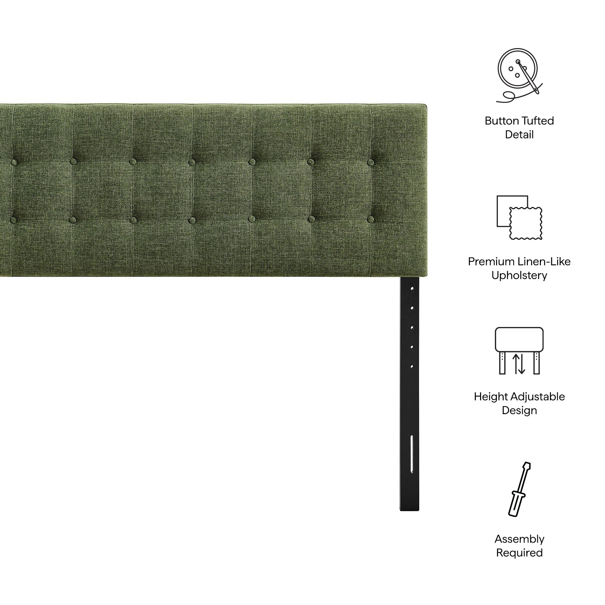 Emily Fabric Upholstered Headboard