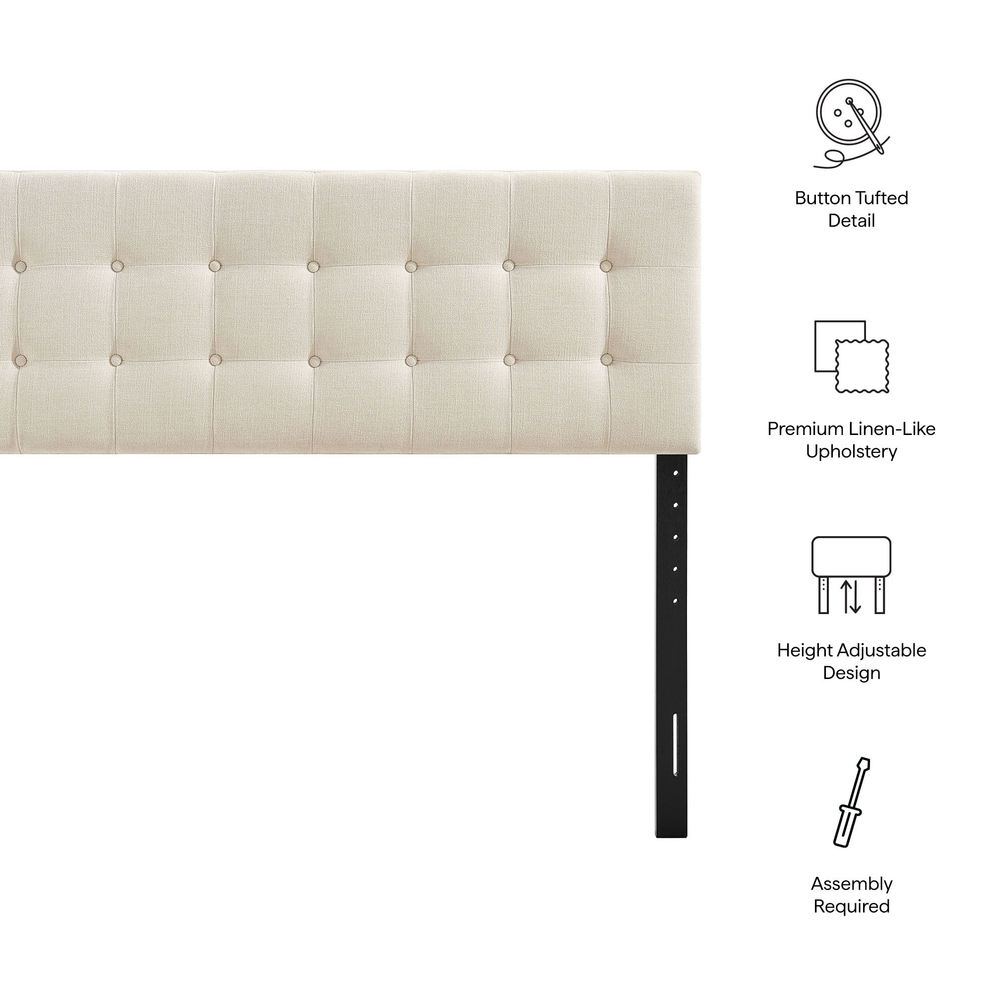 Emily Fabric Upholstered Headboard
