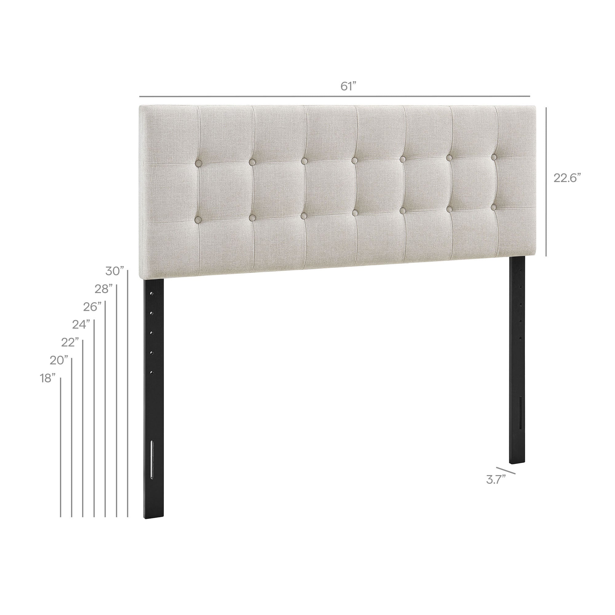 Emily Fabric Upholstered Headboard