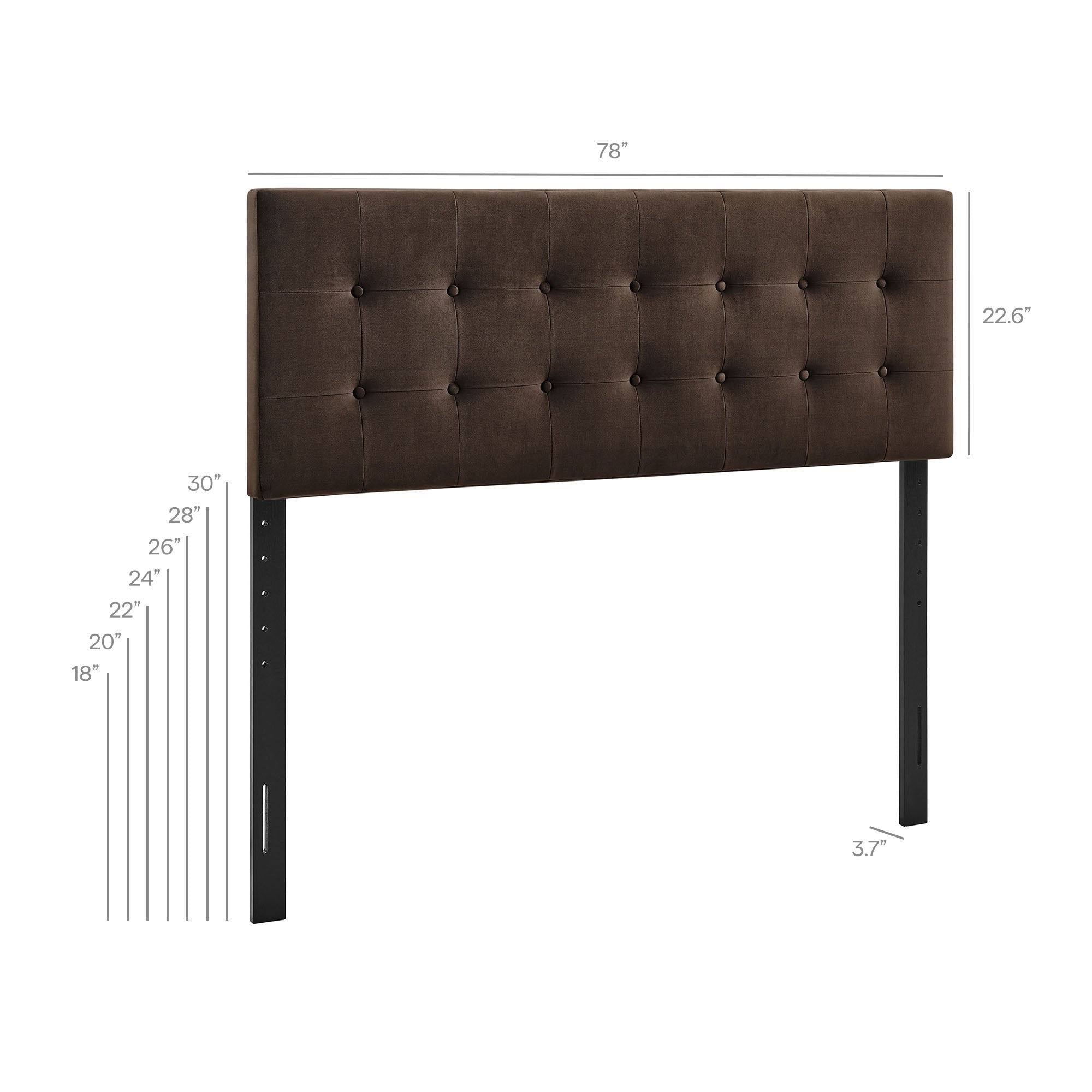 Emily Stain-Resistant Performance Velvet Headboard