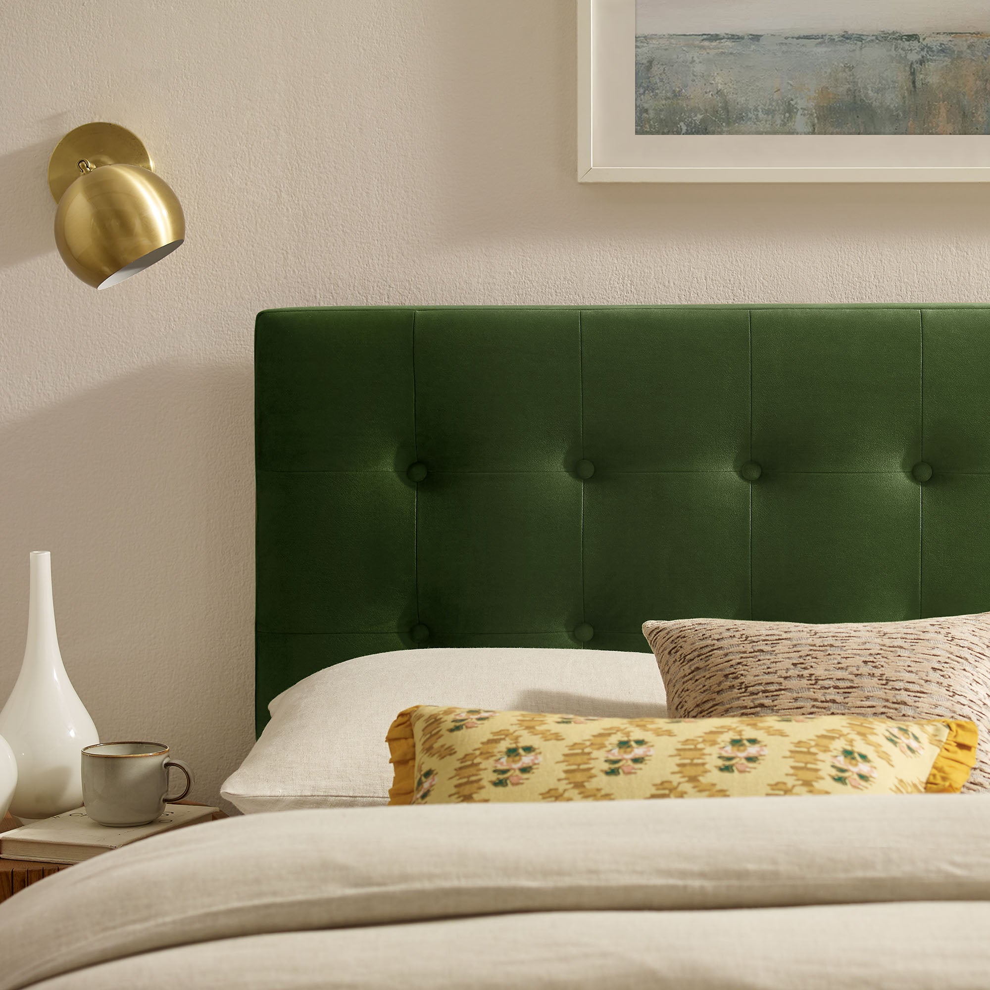 Emily Stain-Resistant Performance Velvet Headboard