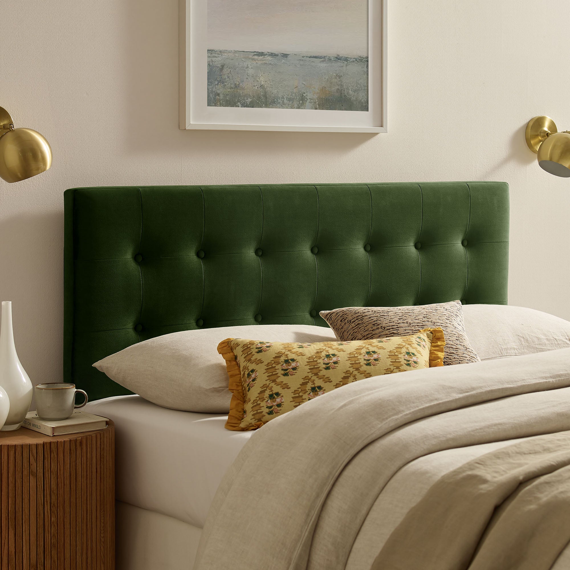 Emily Stain-Resistant Performance Velvet Headboard