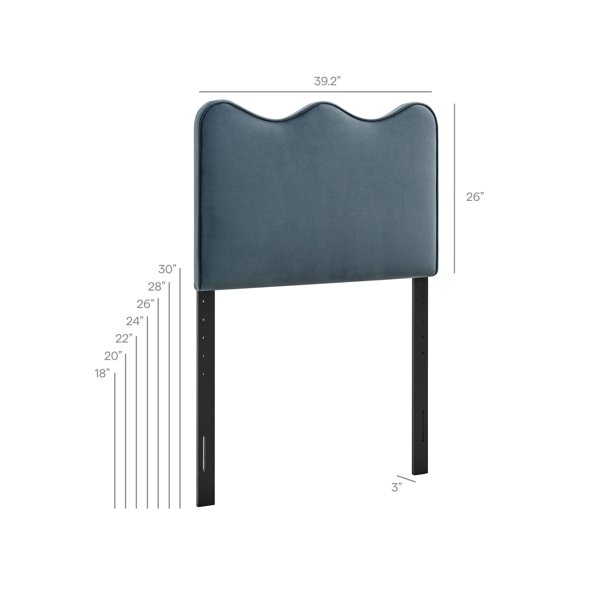 Athena Stain-Resistant Performance Velvet Headboard
