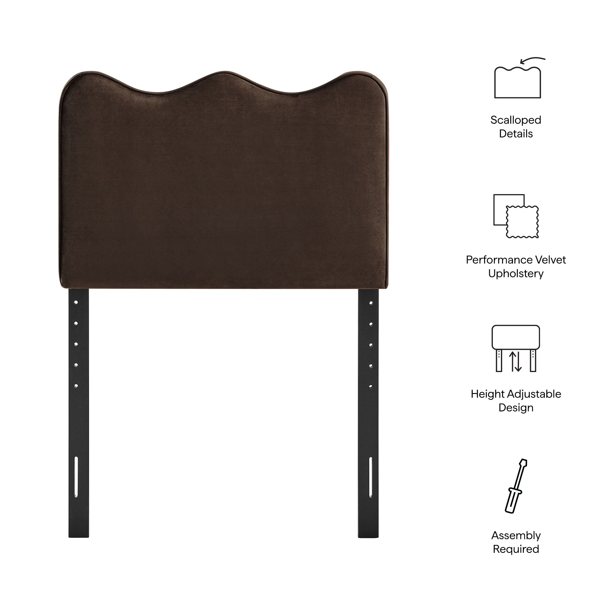 Athena Stain-Resistant Performance Velvet Headboard