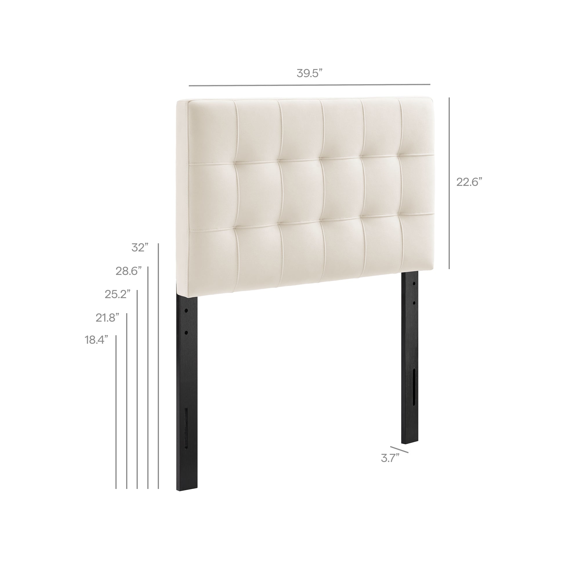 Lily Stain-Resistant Performance Velvet Size Headboard