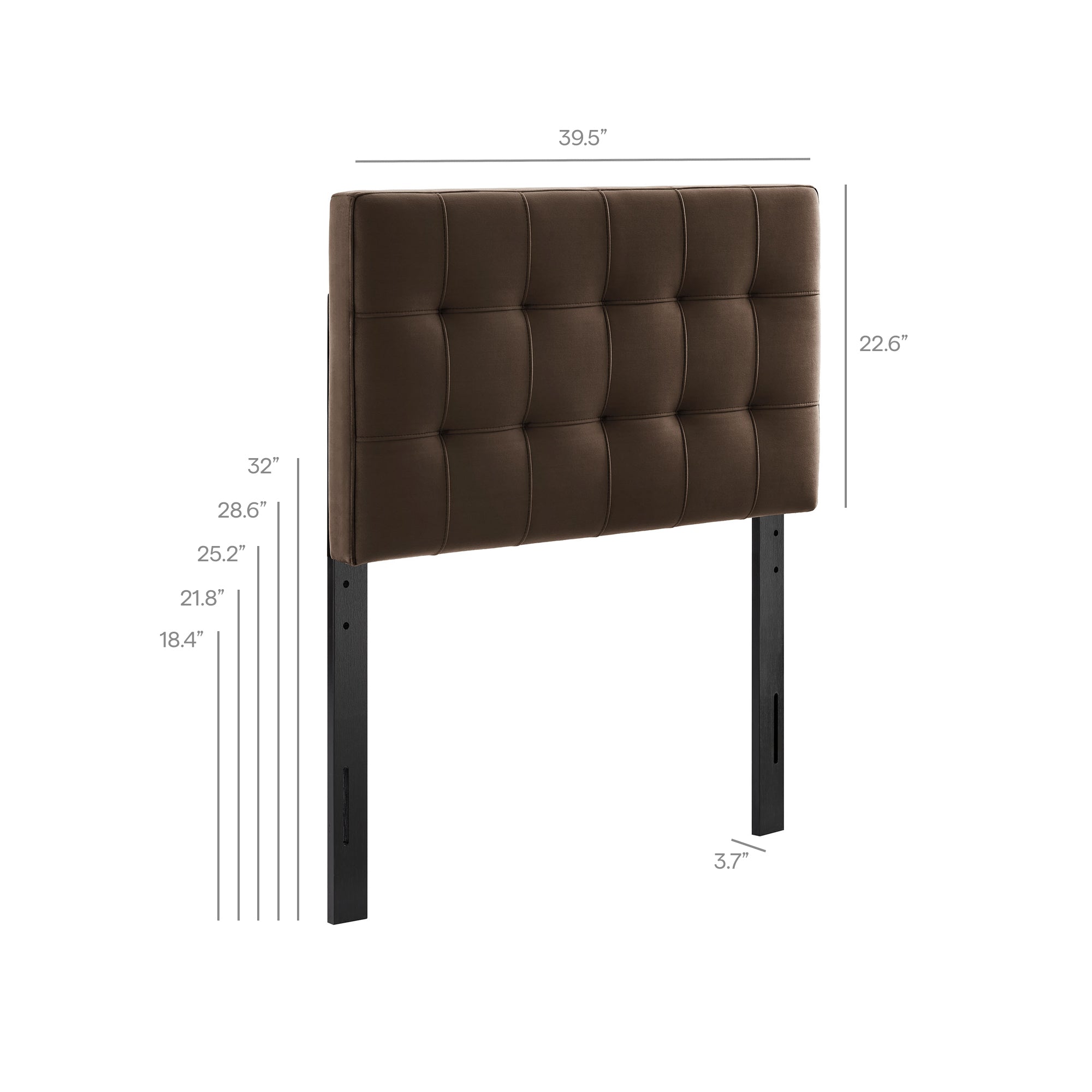 Lily Stain-Resistant Performance Velvet Size Headboard