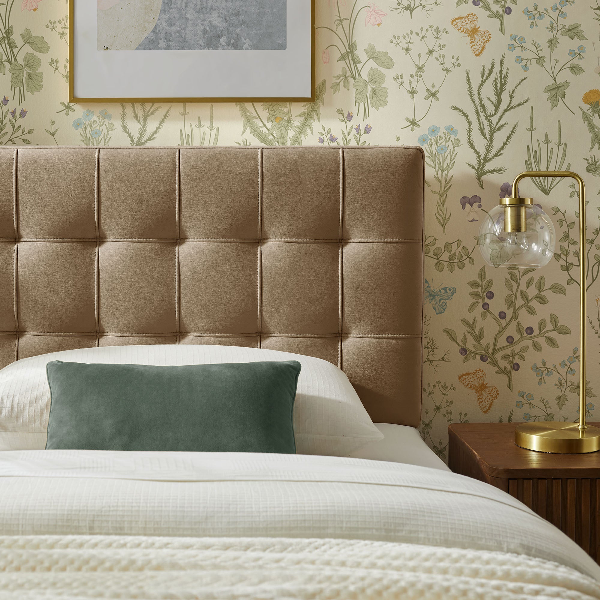 Lily Stain-Resistant Performance Velvet Size Headboard
