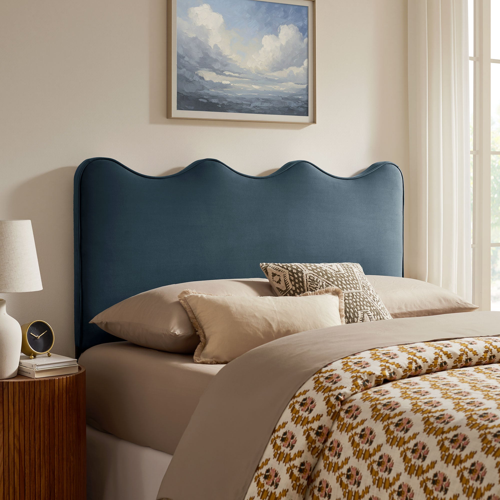 Athena Stain-Resistant Performance Velvet Headboard