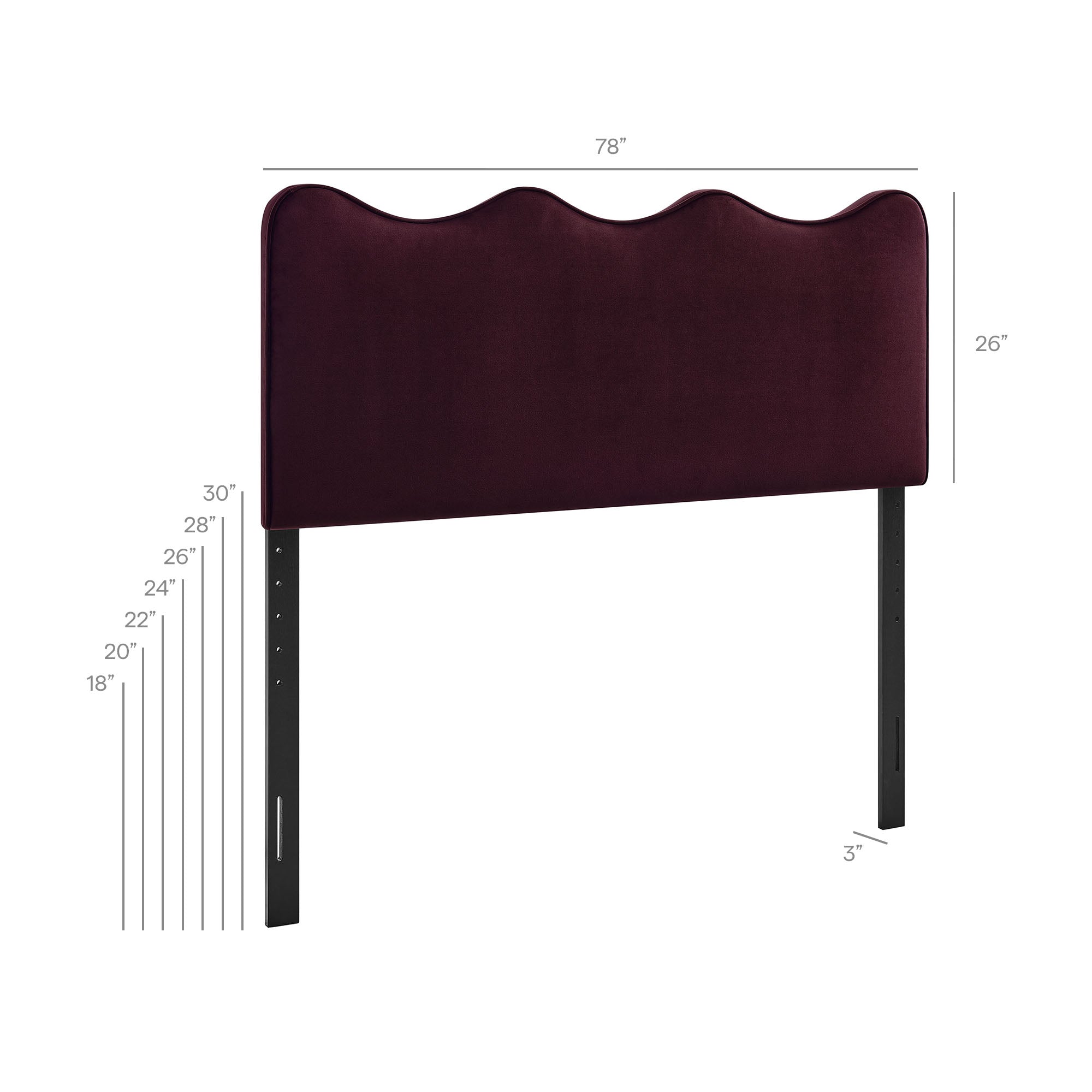 Athena Stain-Resistant Performance Velvet Headboard