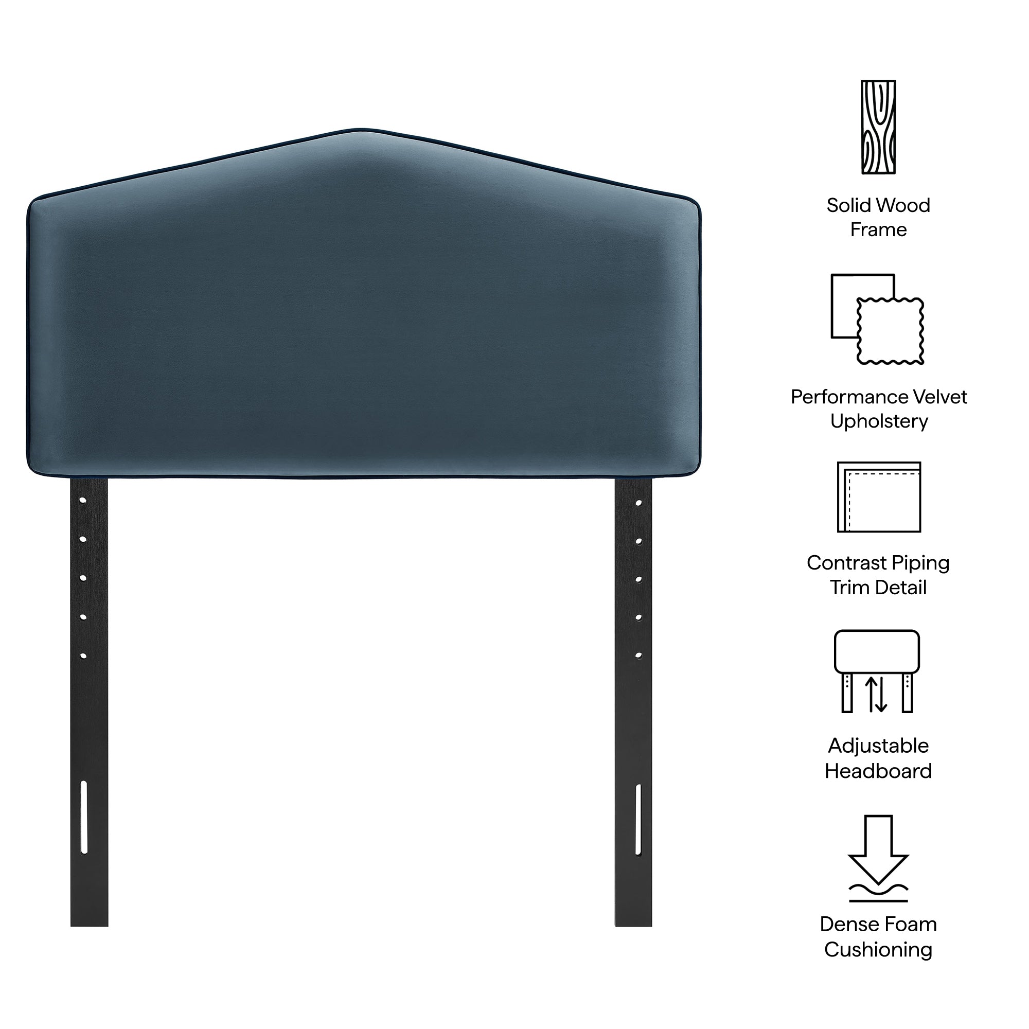 Cosette Performance Velvet Size Headboard