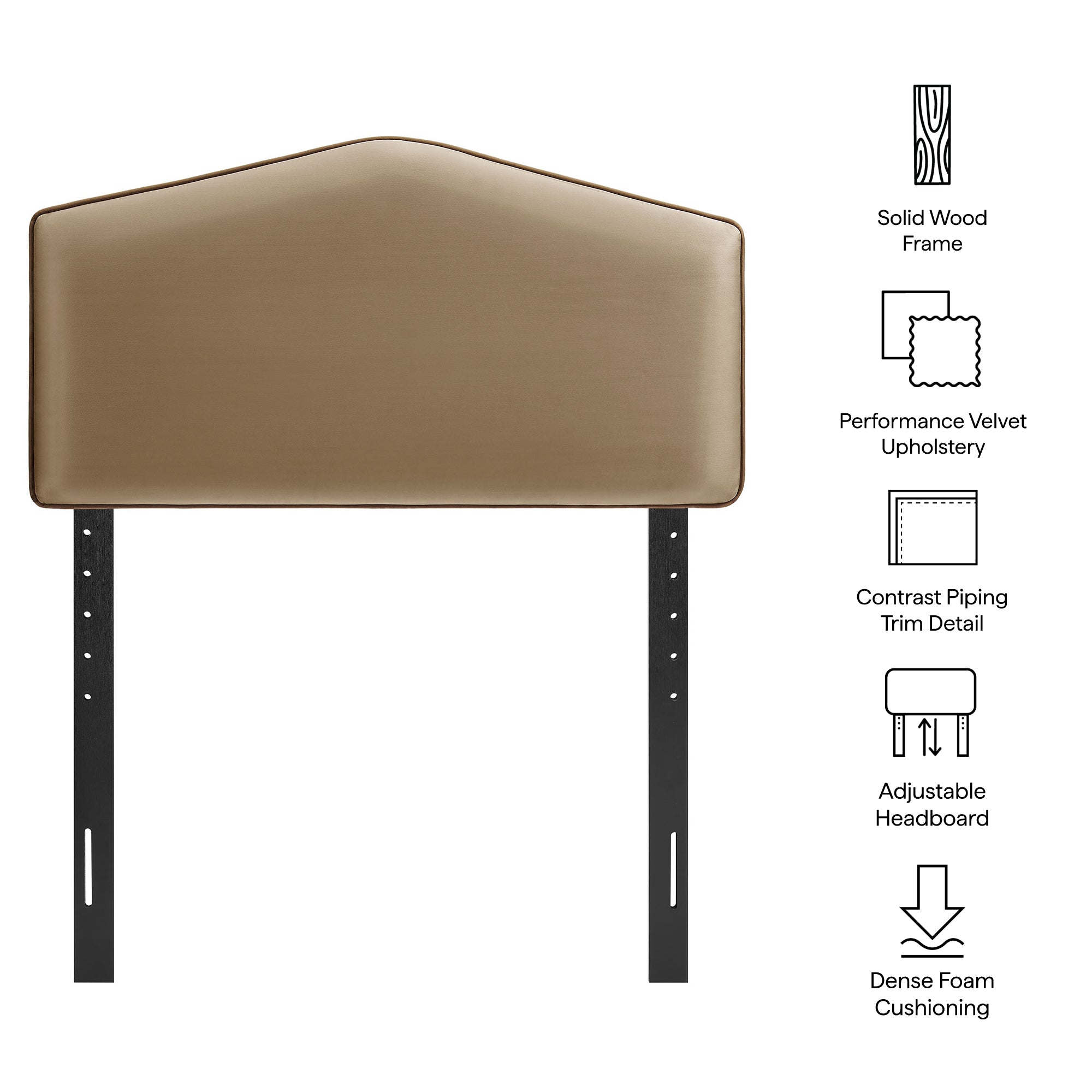 Cosette Performance Velvet Size Headboard