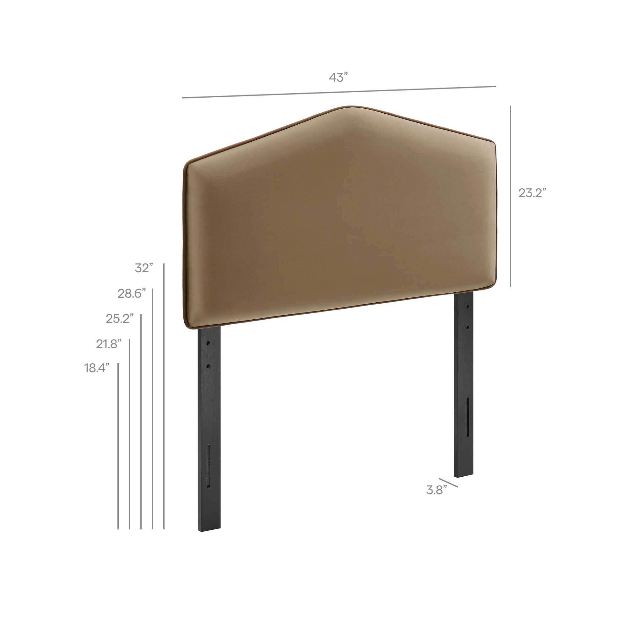 Cosette Performance Velvet Size Headboard