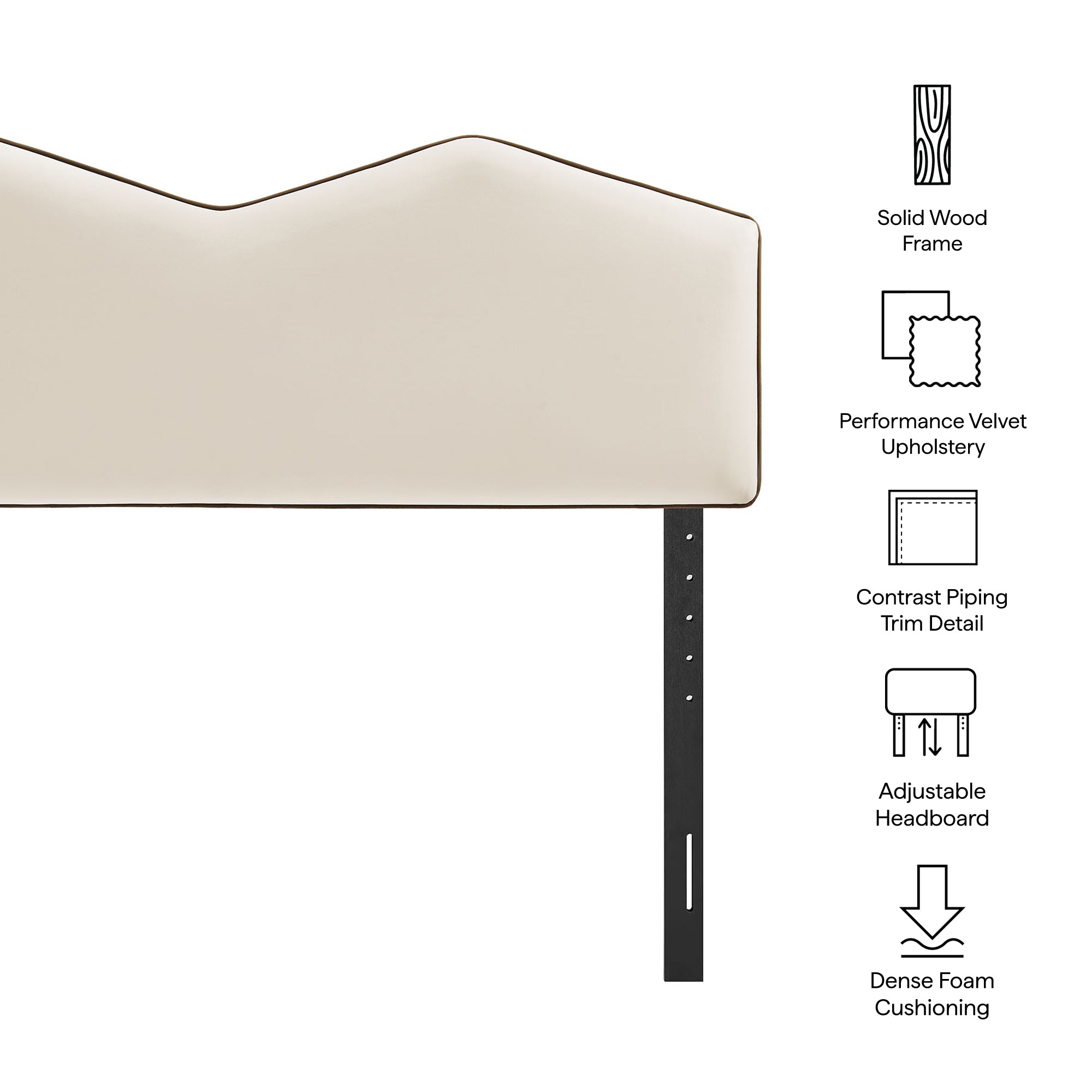 Cosette Performance Velvet Size Headboard