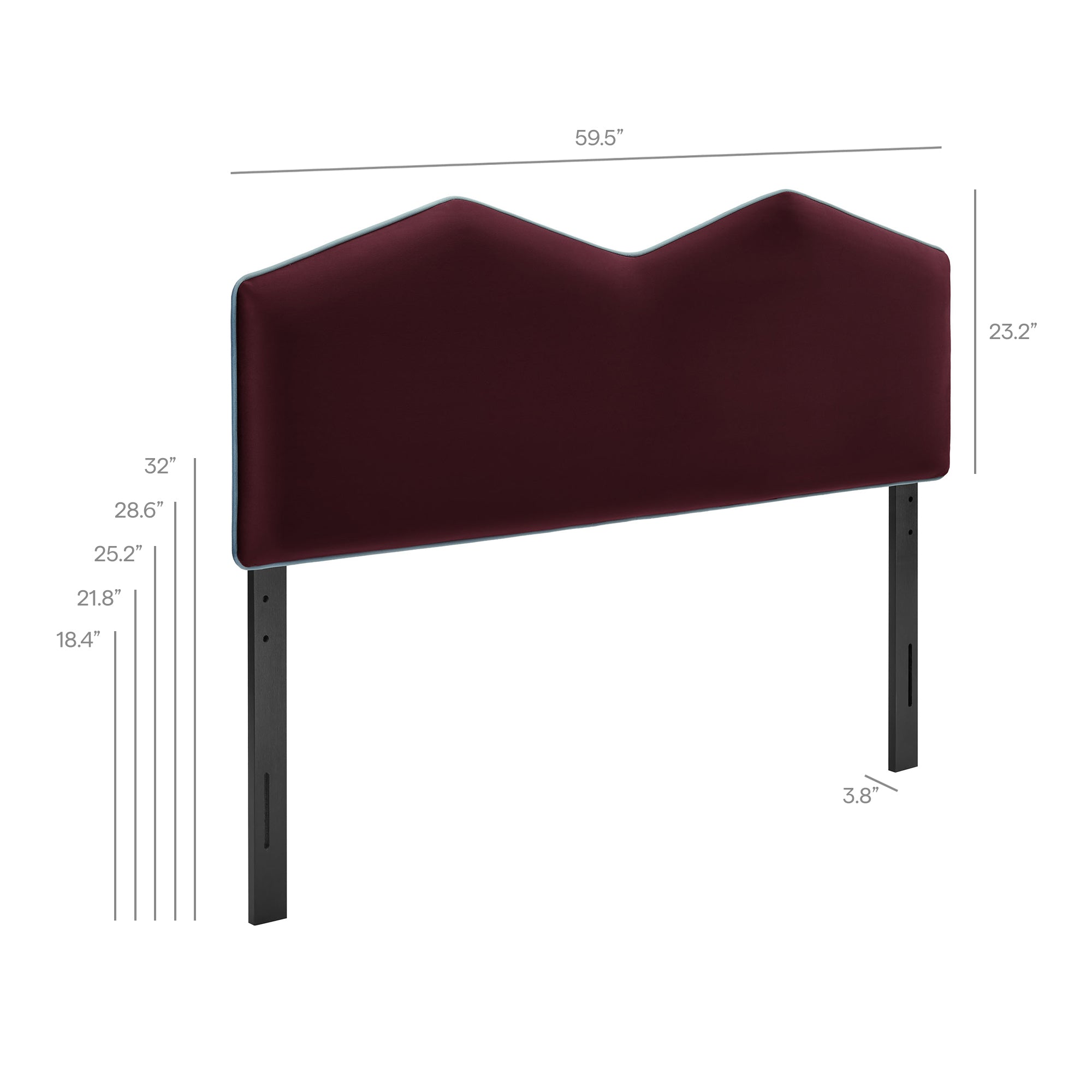 Cosette Performance Velvet Size Headboard