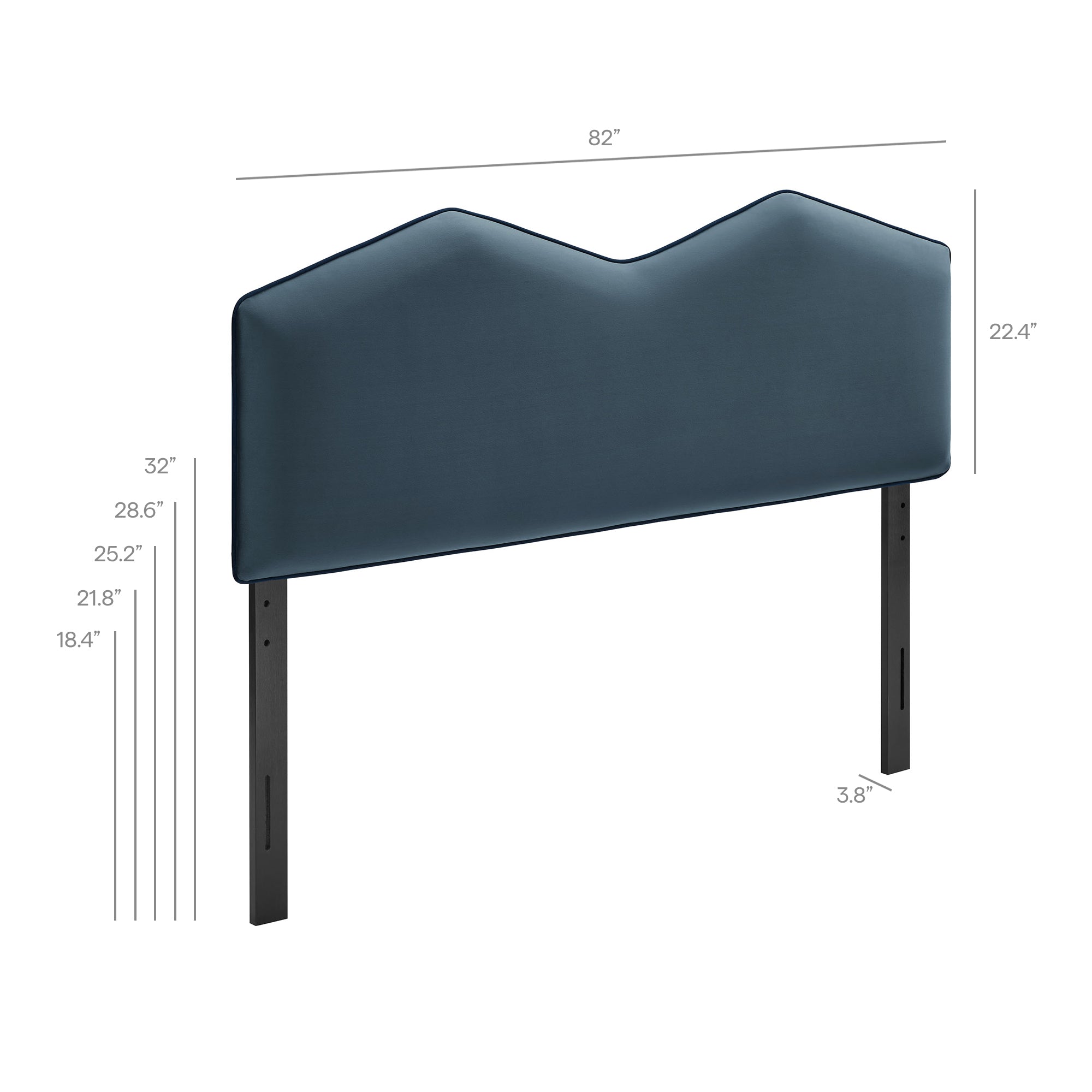 Cosette Performance Velvet Size Headboard