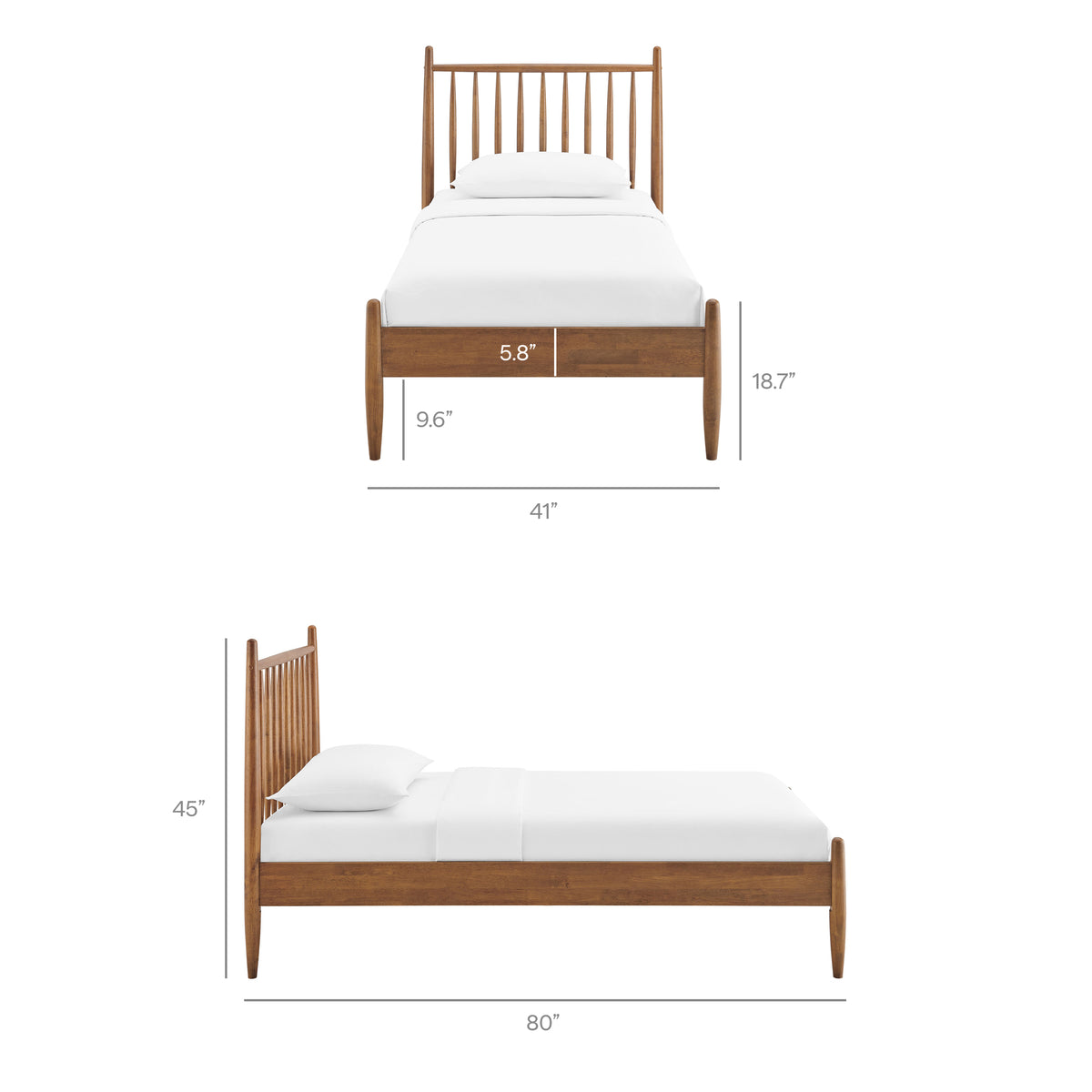 Zane Spindle Bed Frame