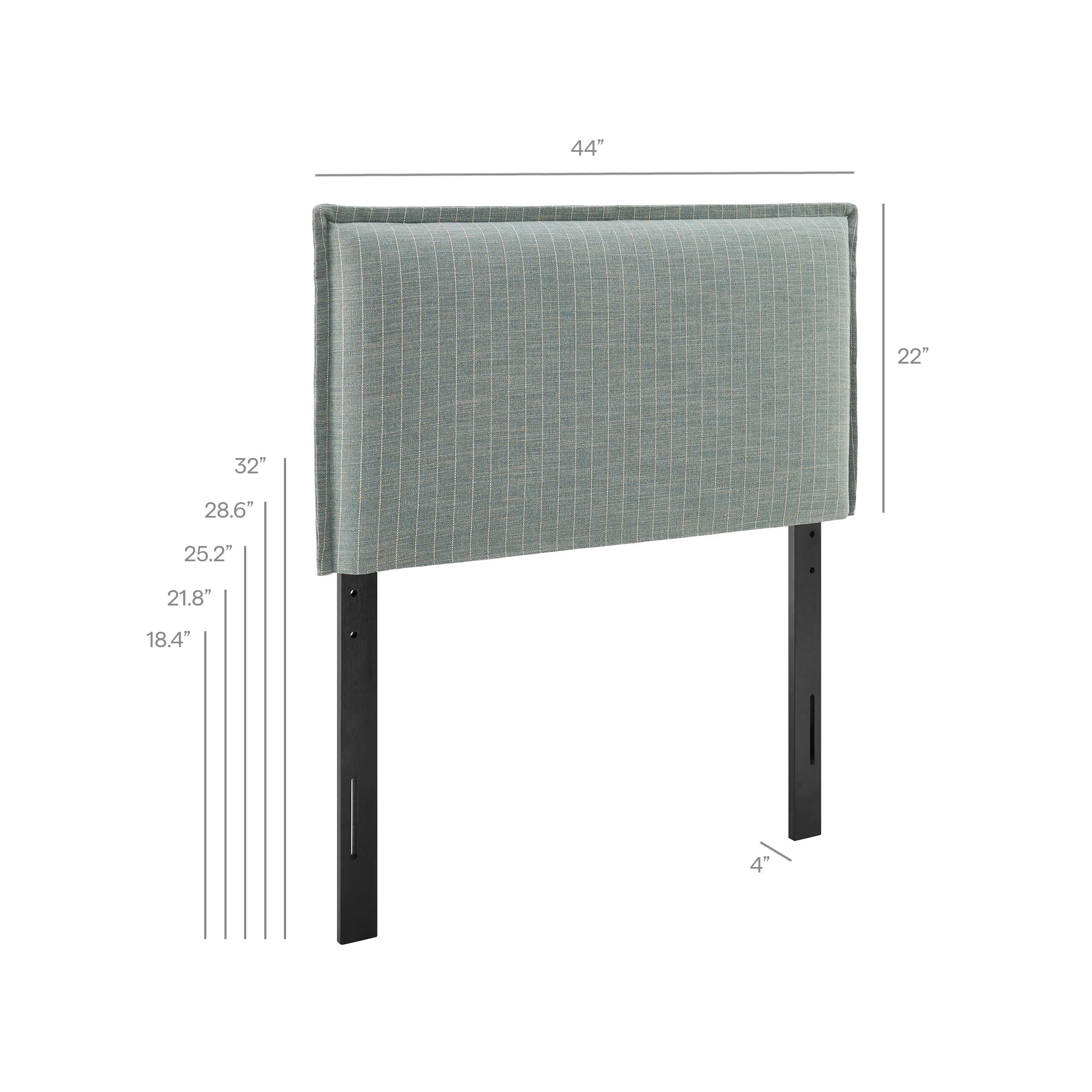 Camille Striped Linen Blend Headboard