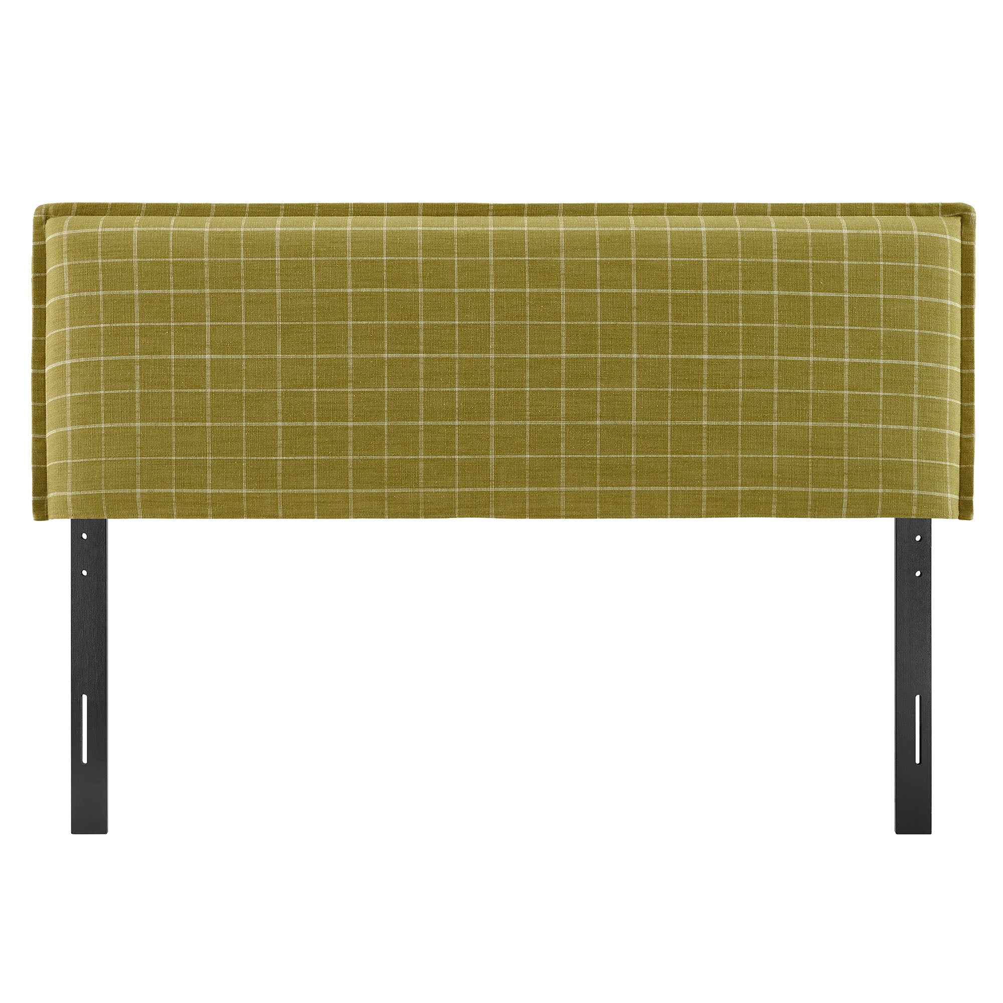 Camille Checkered Linen Blend Headboard
