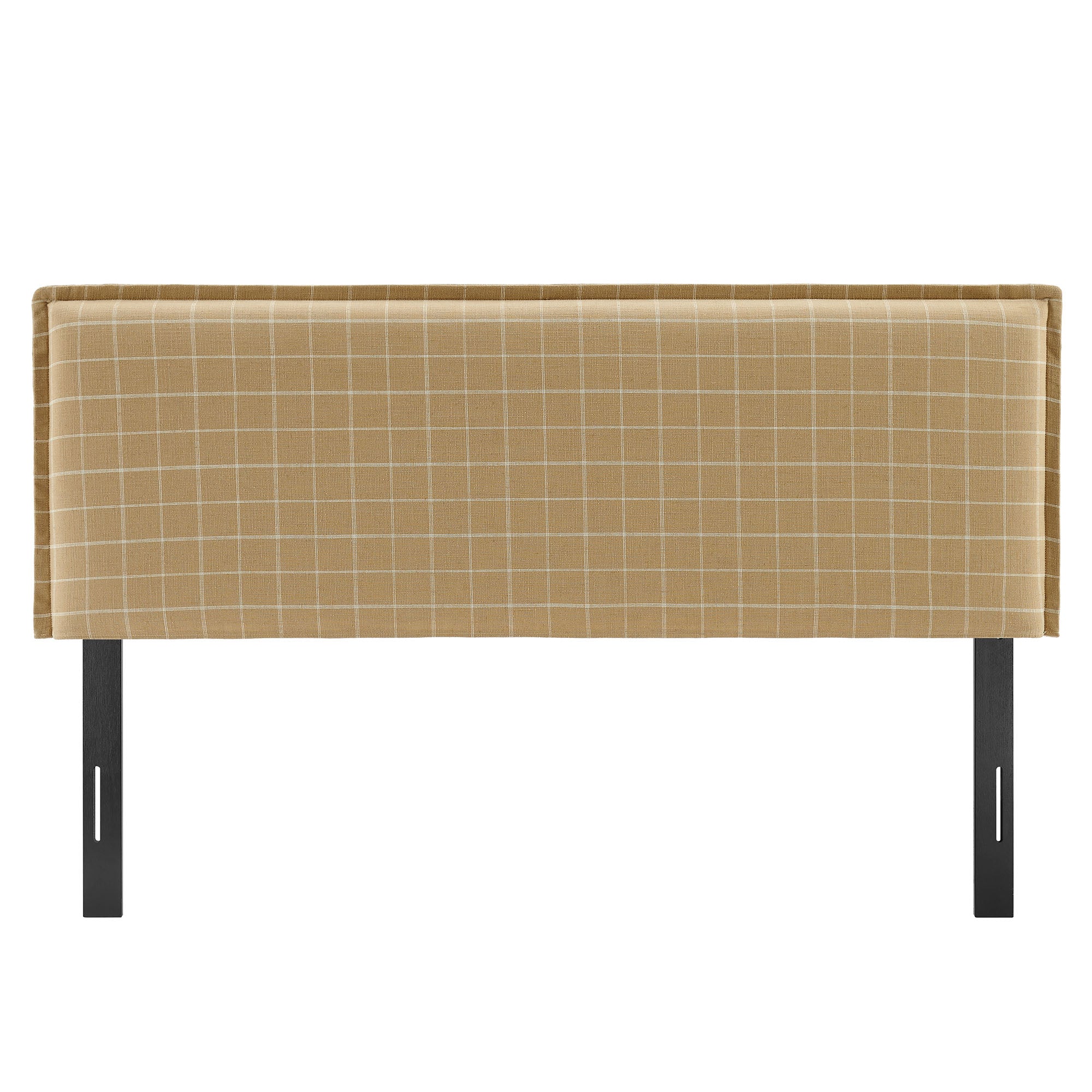 Camille Checkered Linen Blend Headboard