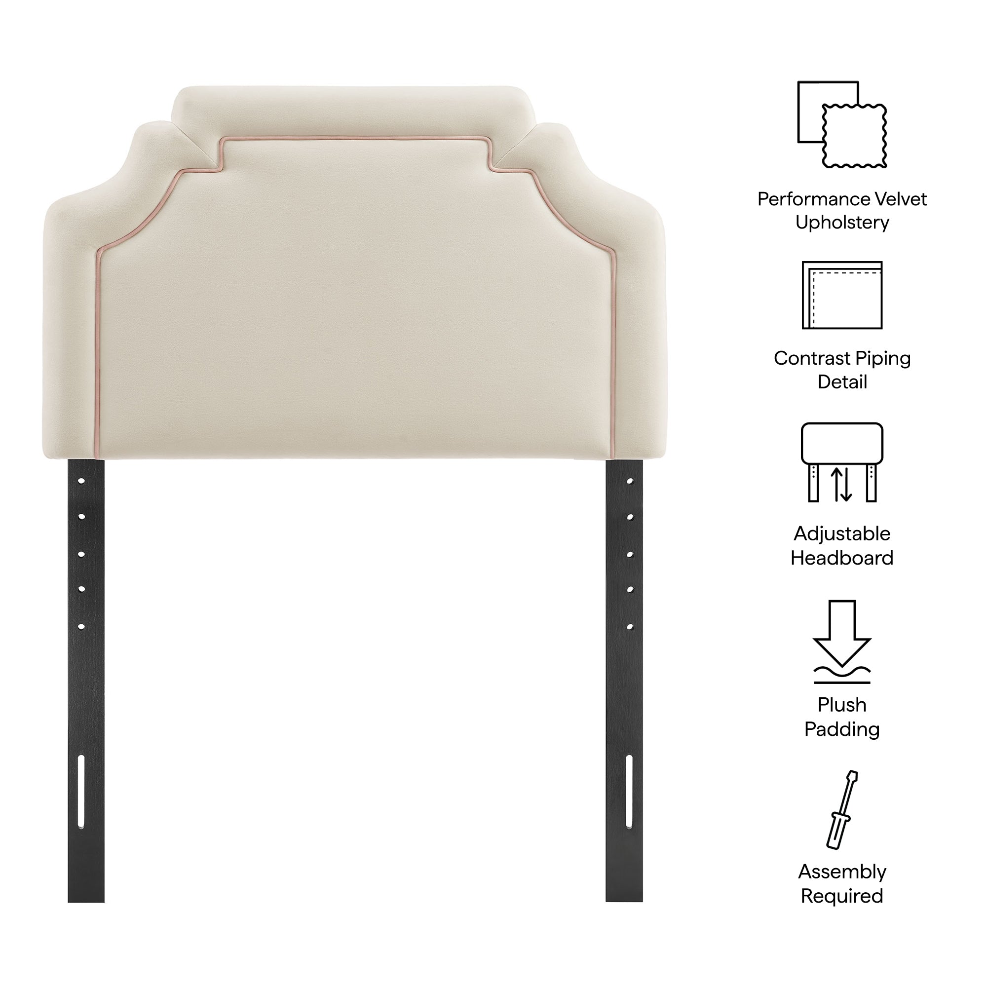 Magnolia Stain-Resistant Performance Velvet Headboard